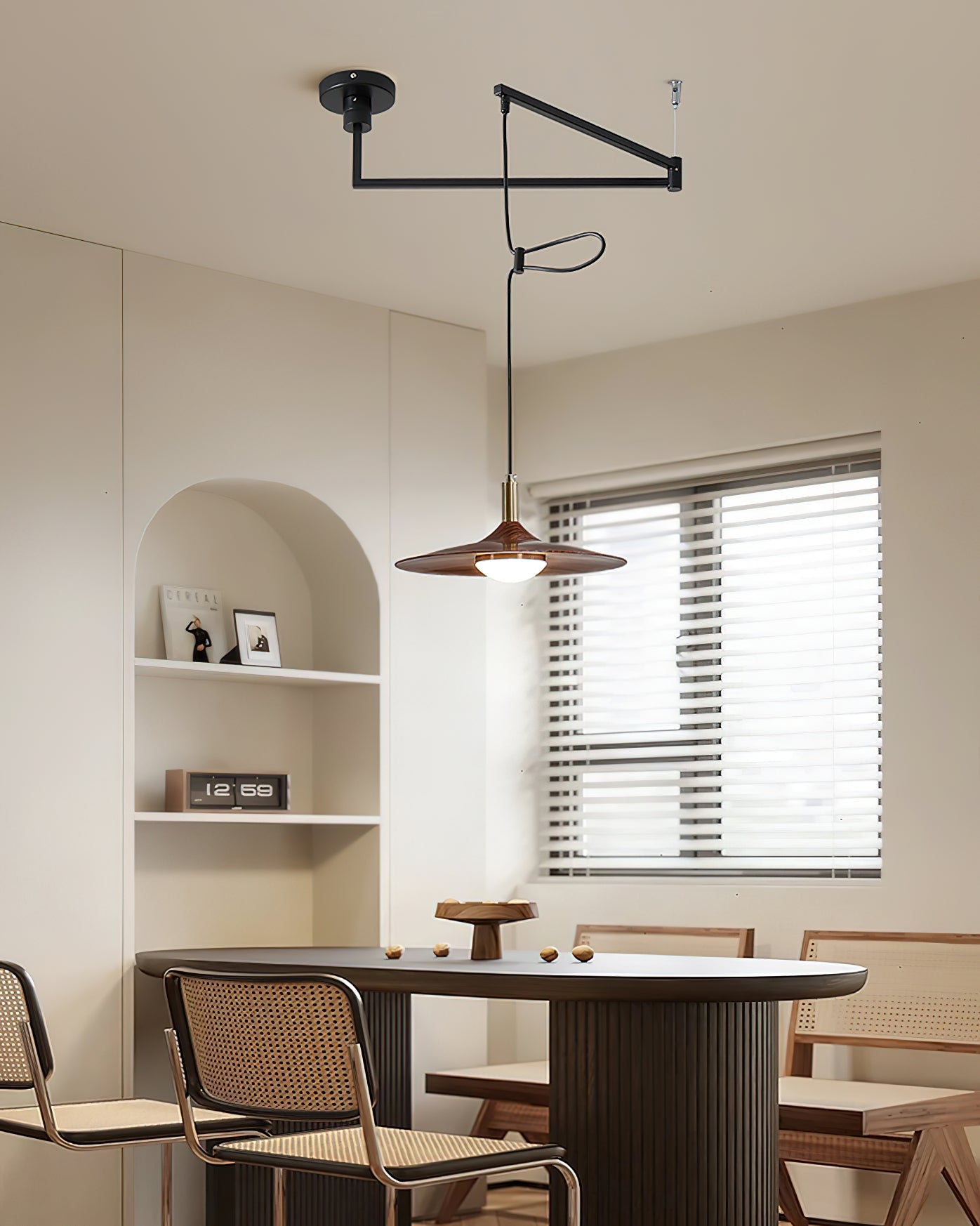 Veylo Adjustable Swing Arm Pendant Light - Neutralighting