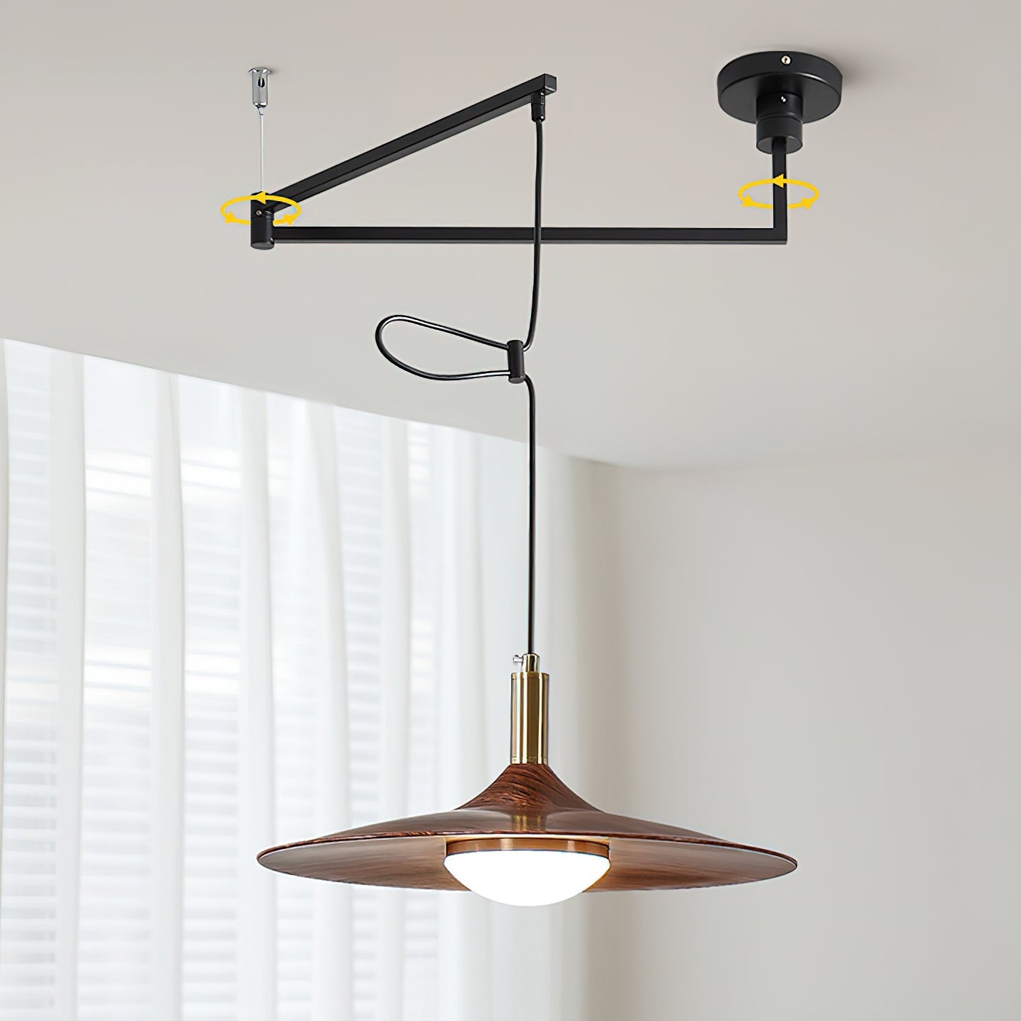 Veylo Adjustable Swing Arm Pendant Light - Neutralighting