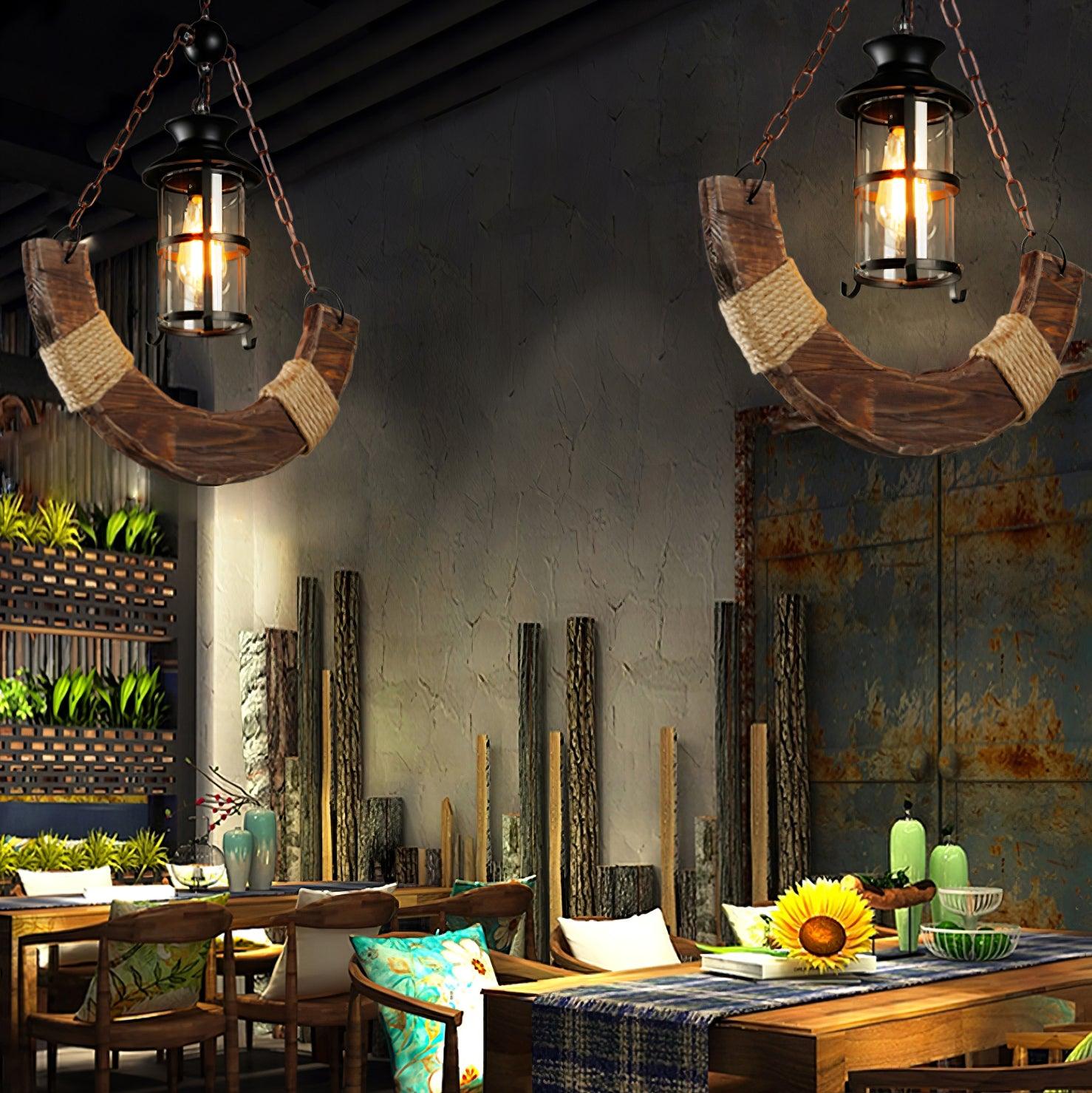 Aurzorir Vintage Wood Chandelier - Neutralighting