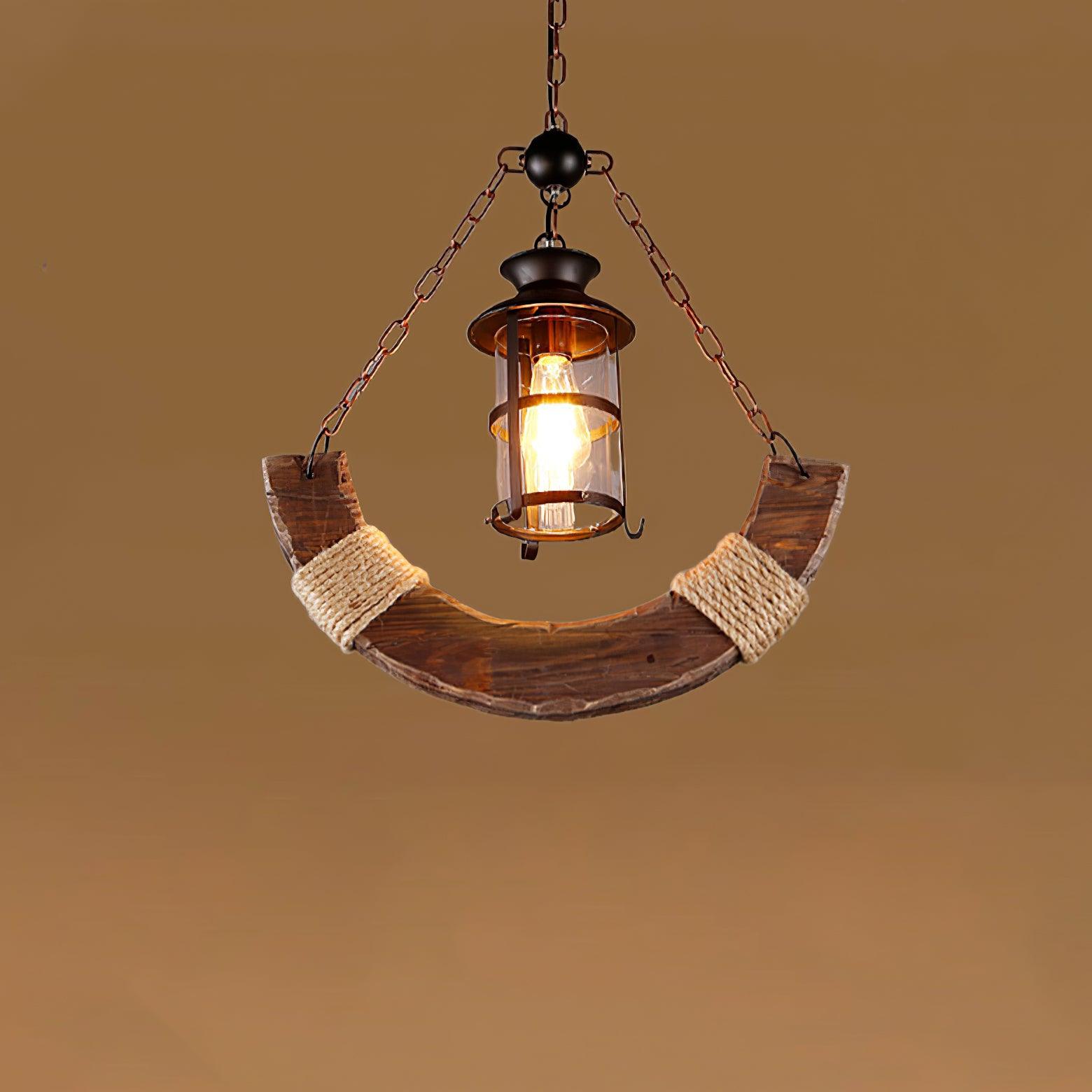 Aurzorir Vintage Wood Chandelier - Neutralighting