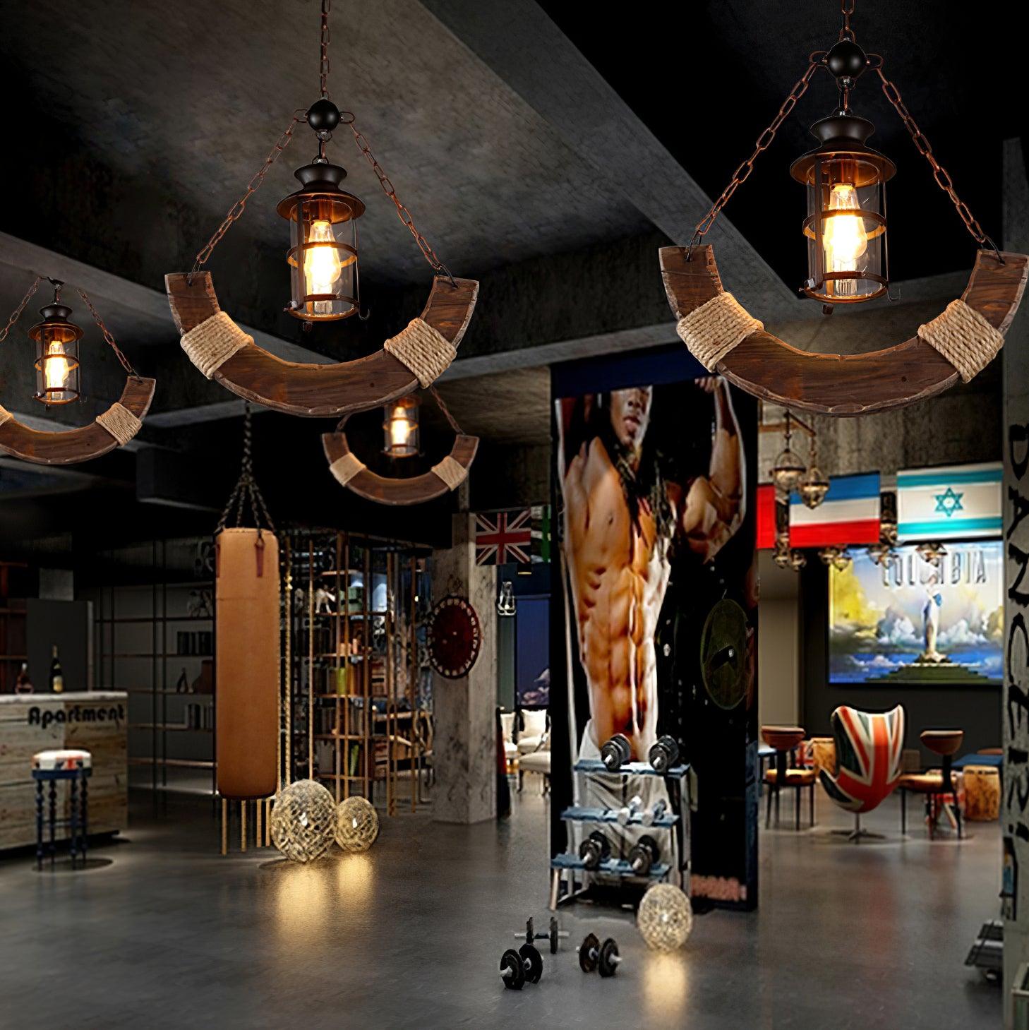 Aurzorir Vintage Wood Chandelier - Neutralighting
