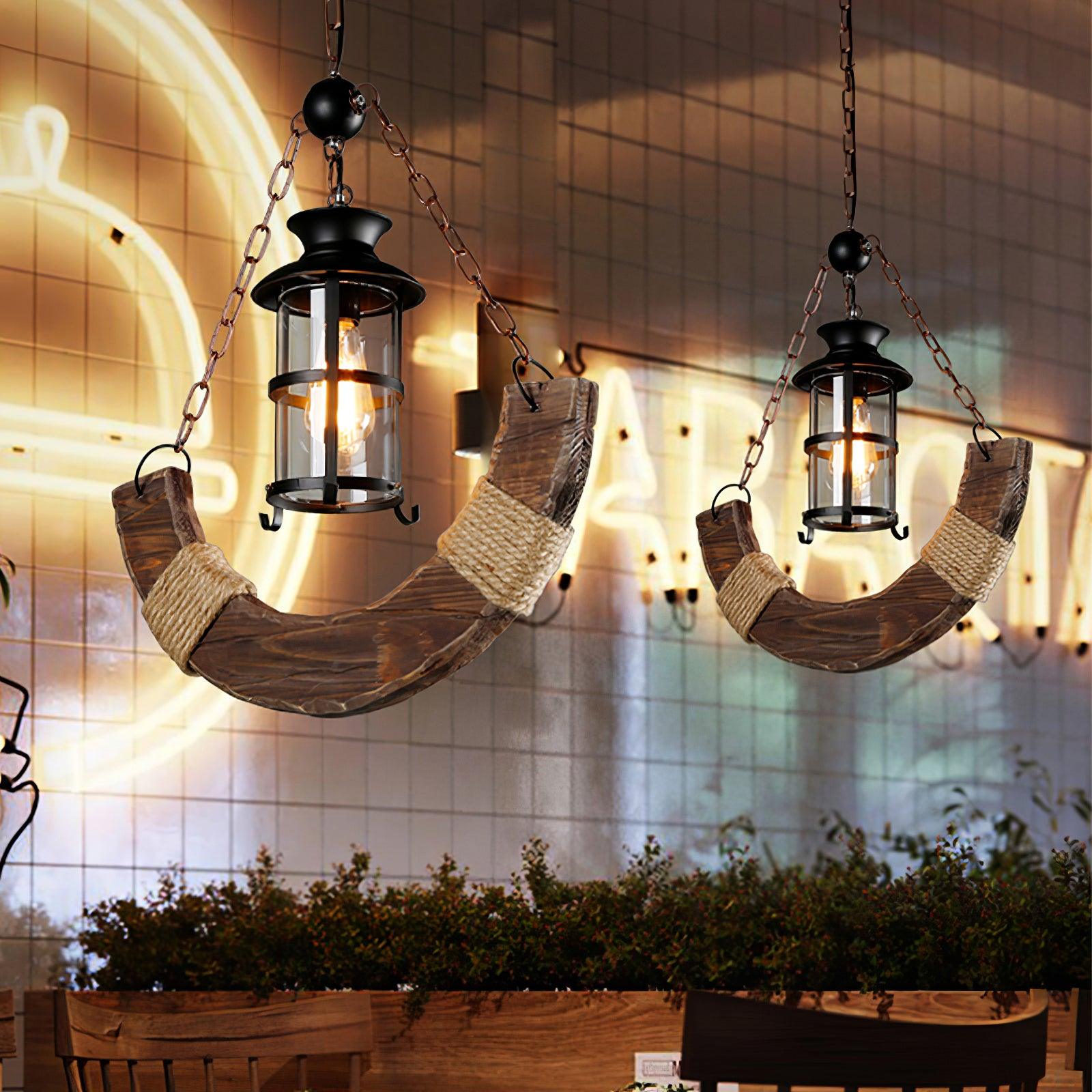 Aurzorir Vintage Wood Chandelier - Neutralighting