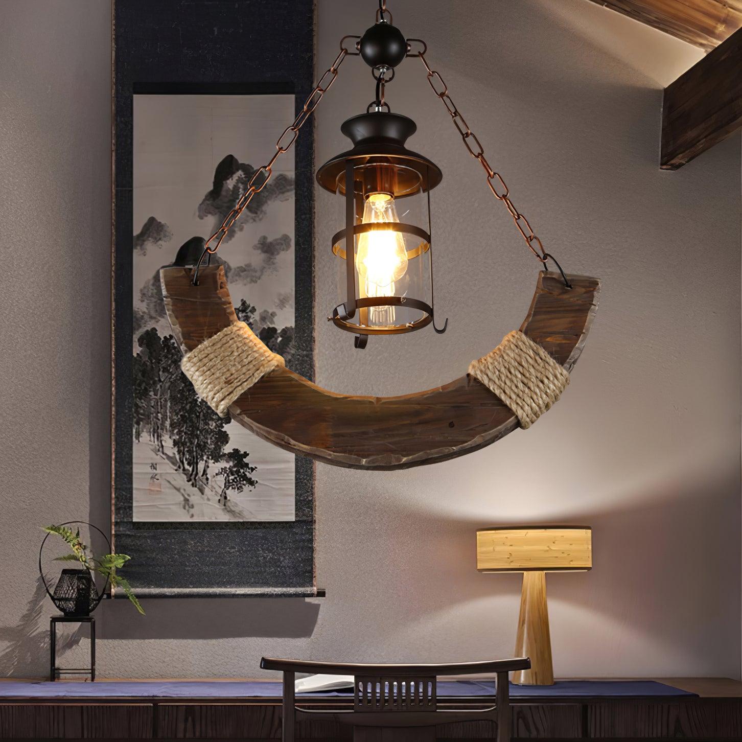 Aurzorir Vintage Wood Chandelier - Neutralighting