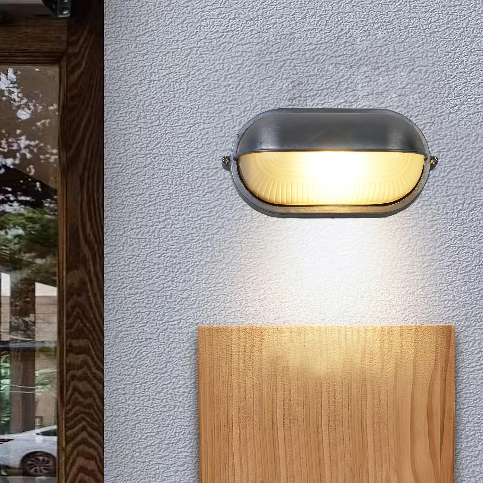 Vorn Modern Round/Ellipse Outdoor Waterproof Wall Lamp. 2 Colors - Neutralighting