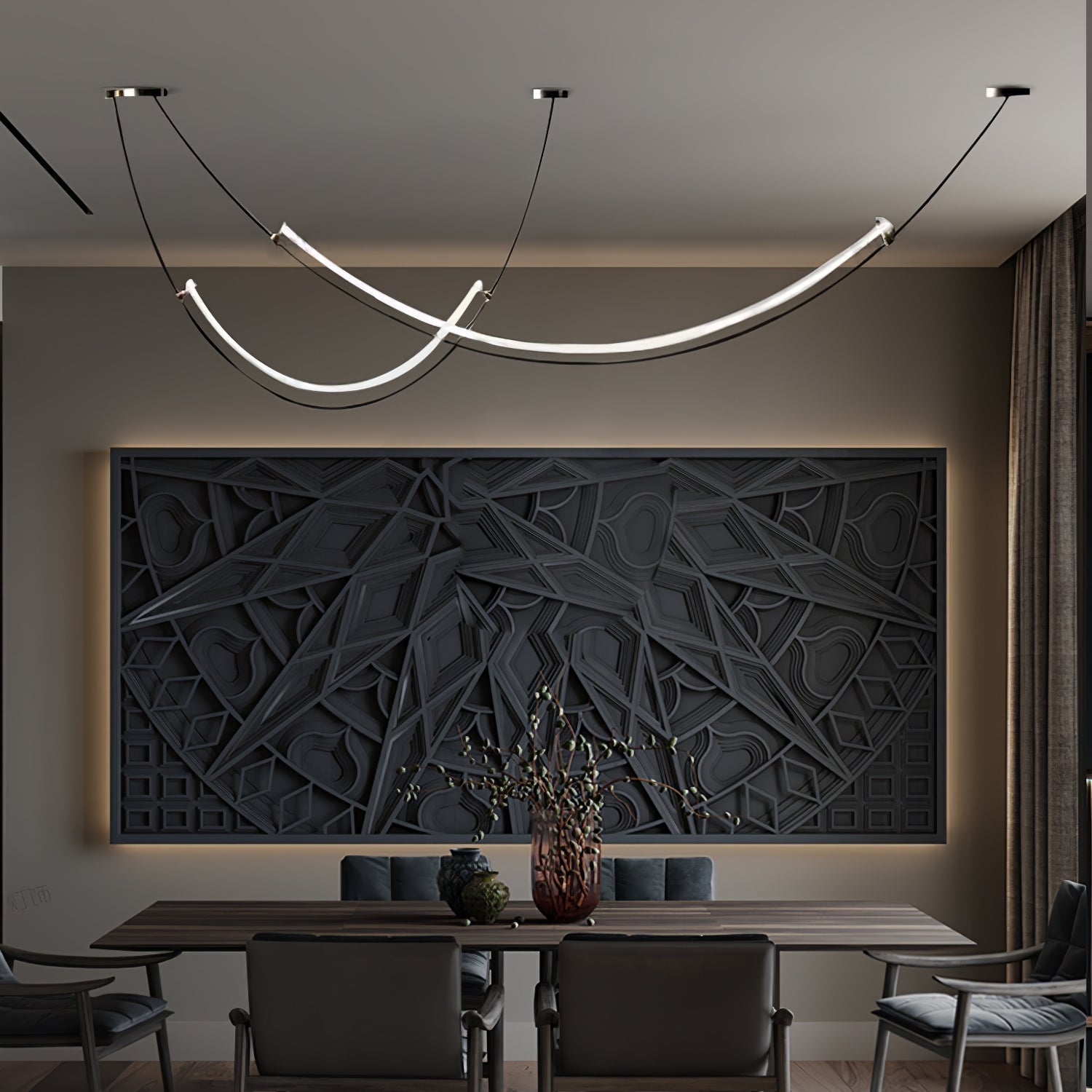 Zephira Curved LED Pendant Light - Neutralighting