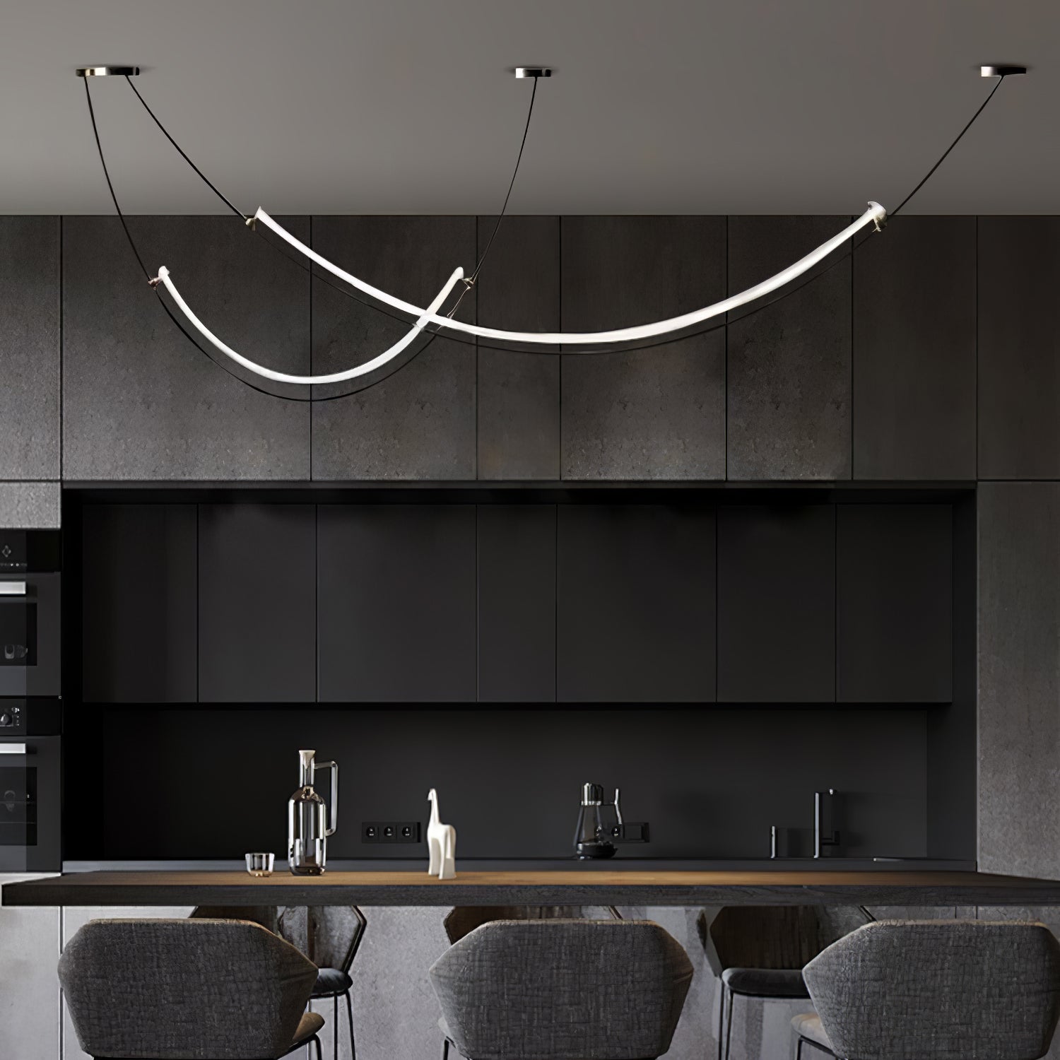 Zephira Curved LED Pendant Light - Neutralighting