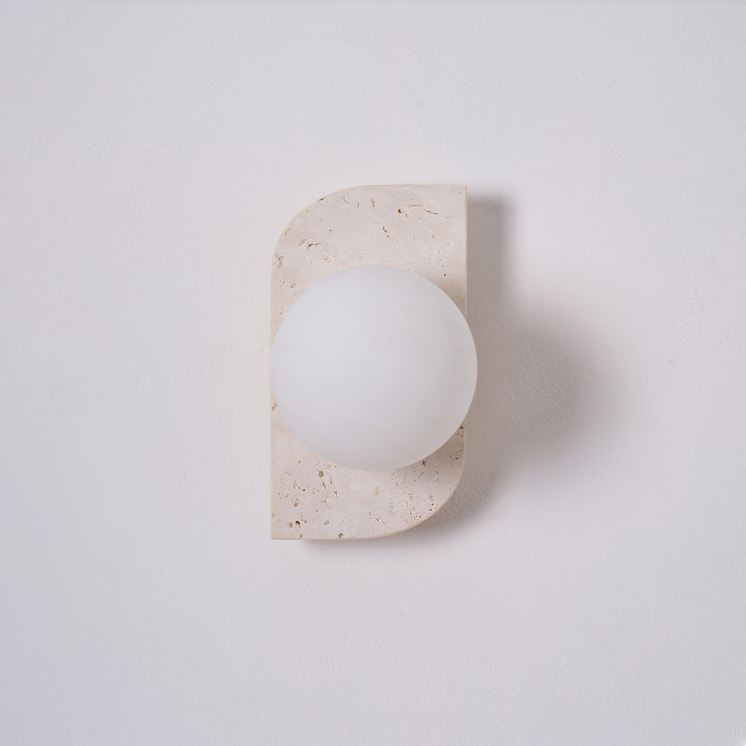 Alsilis Minimalist Travertine Wall Light - Neutralighting