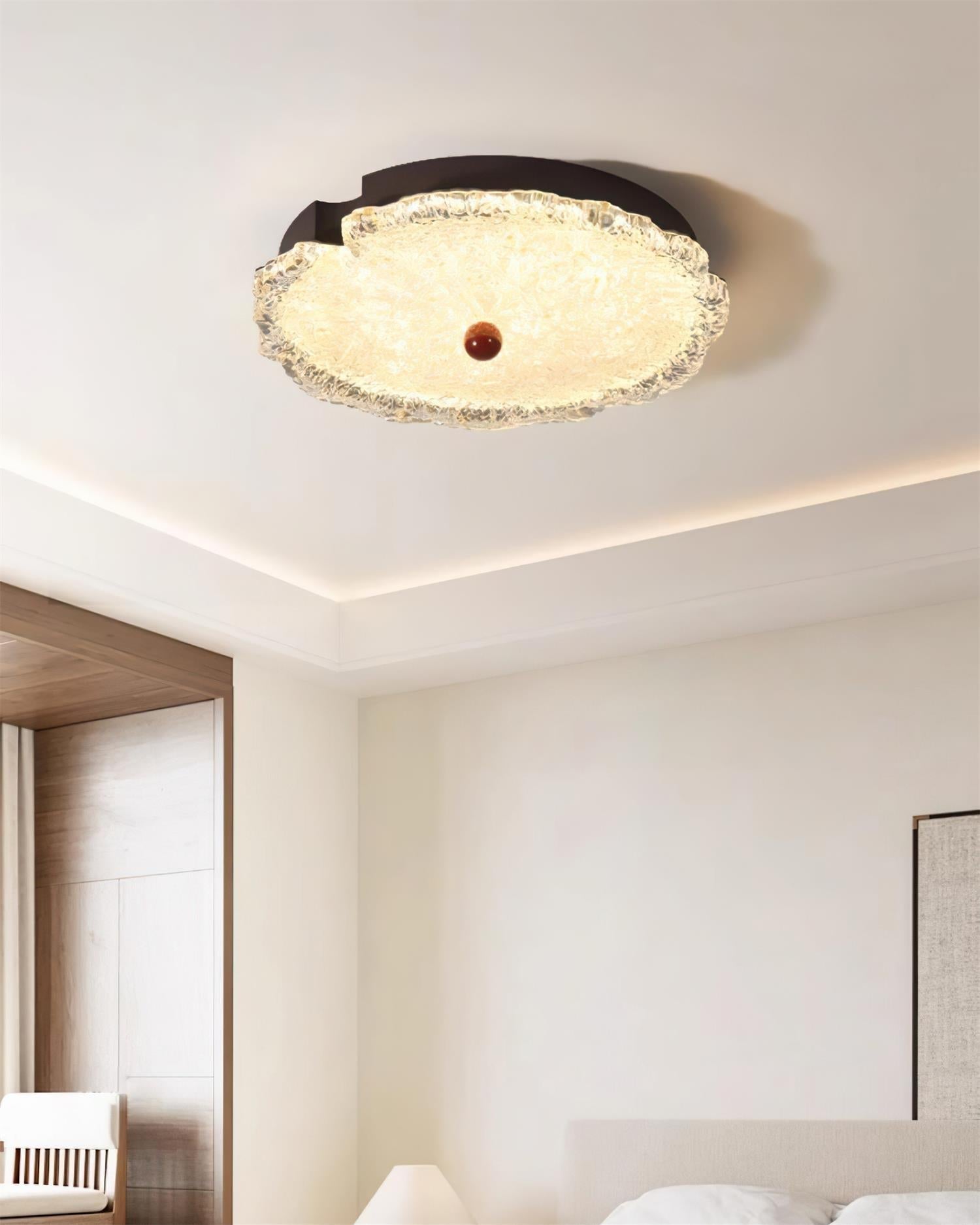 Gialo Textured Glass Ceiling Light - Neutralighting