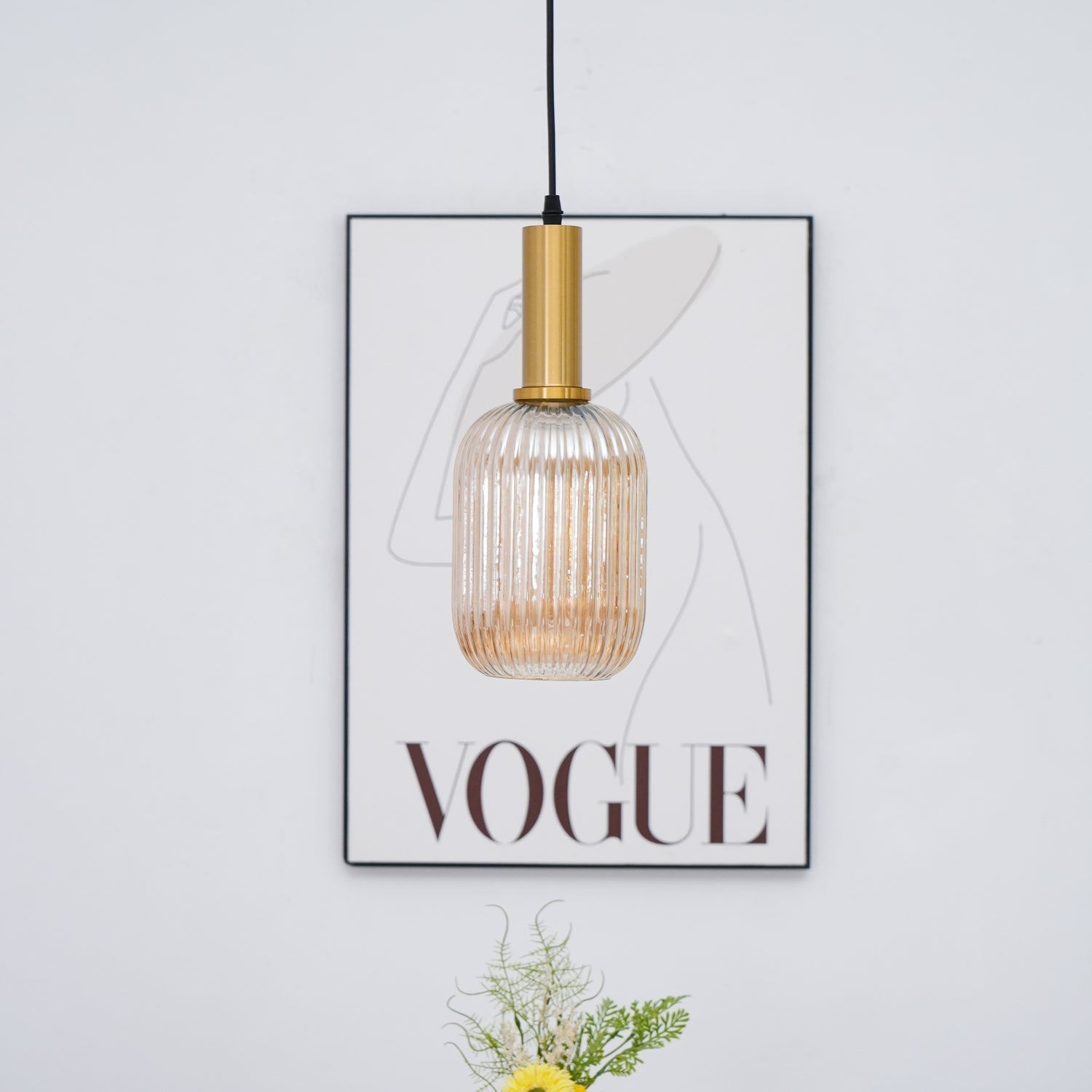 Elara Ribbed Pendant Lamp - Neutralighting