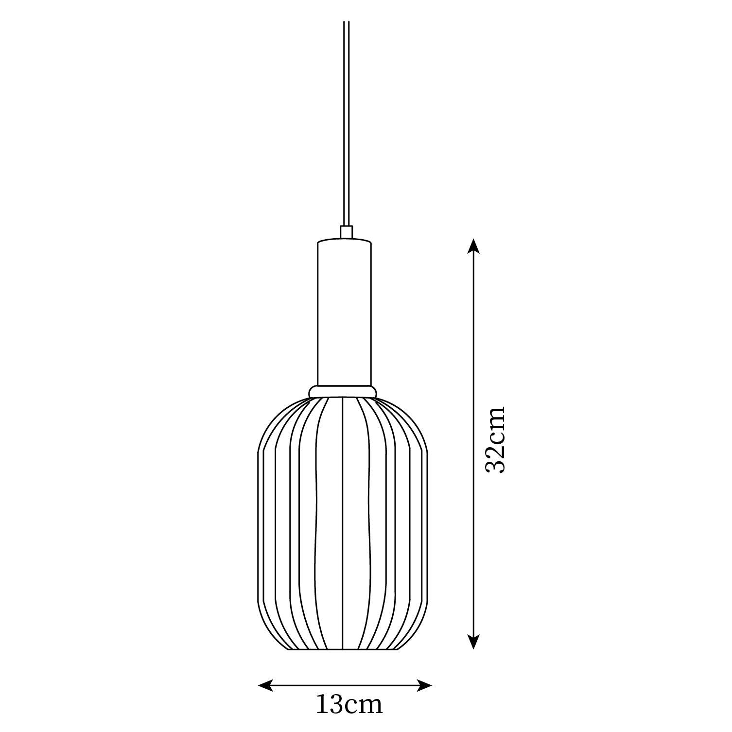 Elara Ribbed Pendant Lamp - Neutralighting