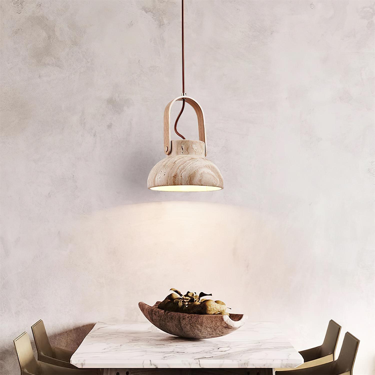 Cesta Travertine Pendant Light - Neutralighting