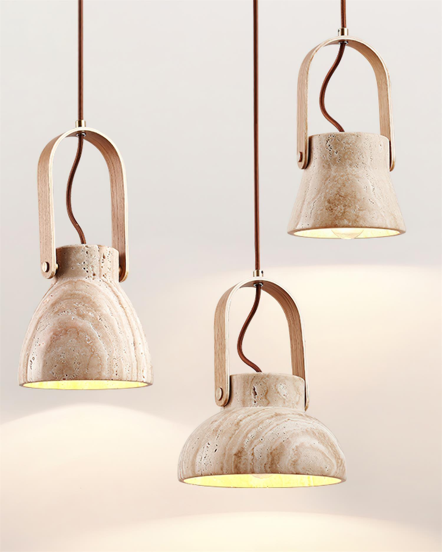 Cesta Travertine Pendant Light - Neutralighting