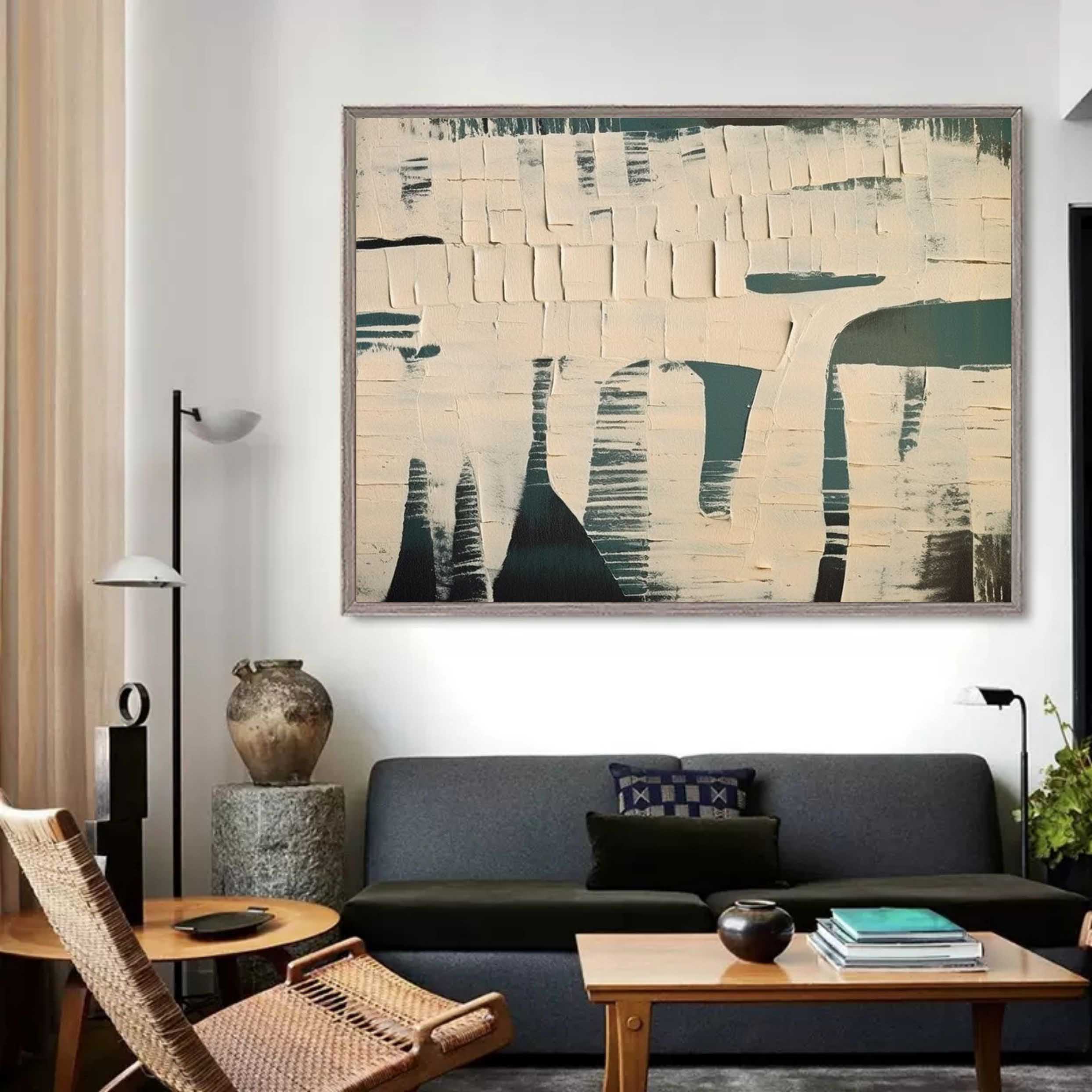 Plaster Art Texture Painting SG252 - Neutralighting