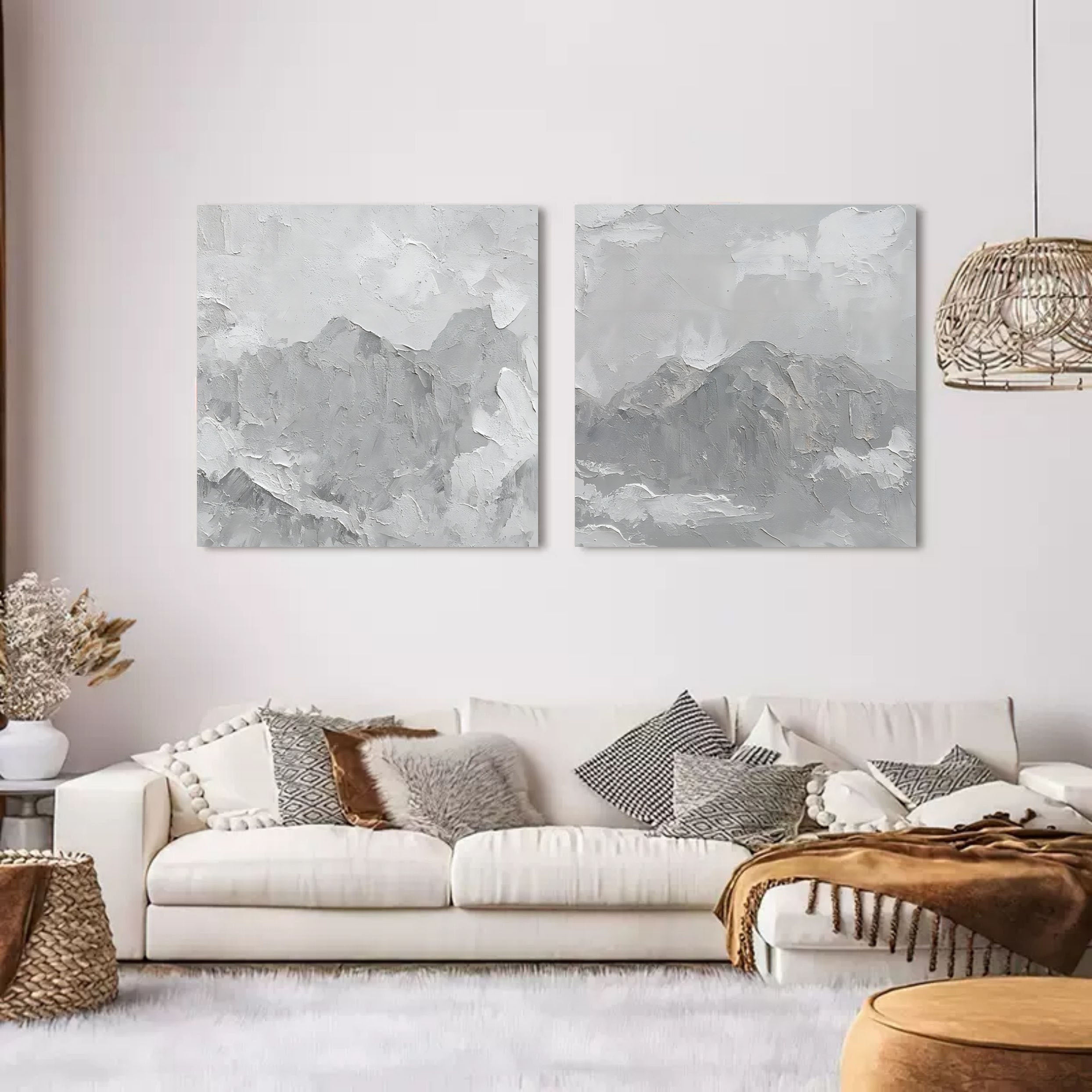 Abstract Painting Set Of 2 SP078 - Neutralighting