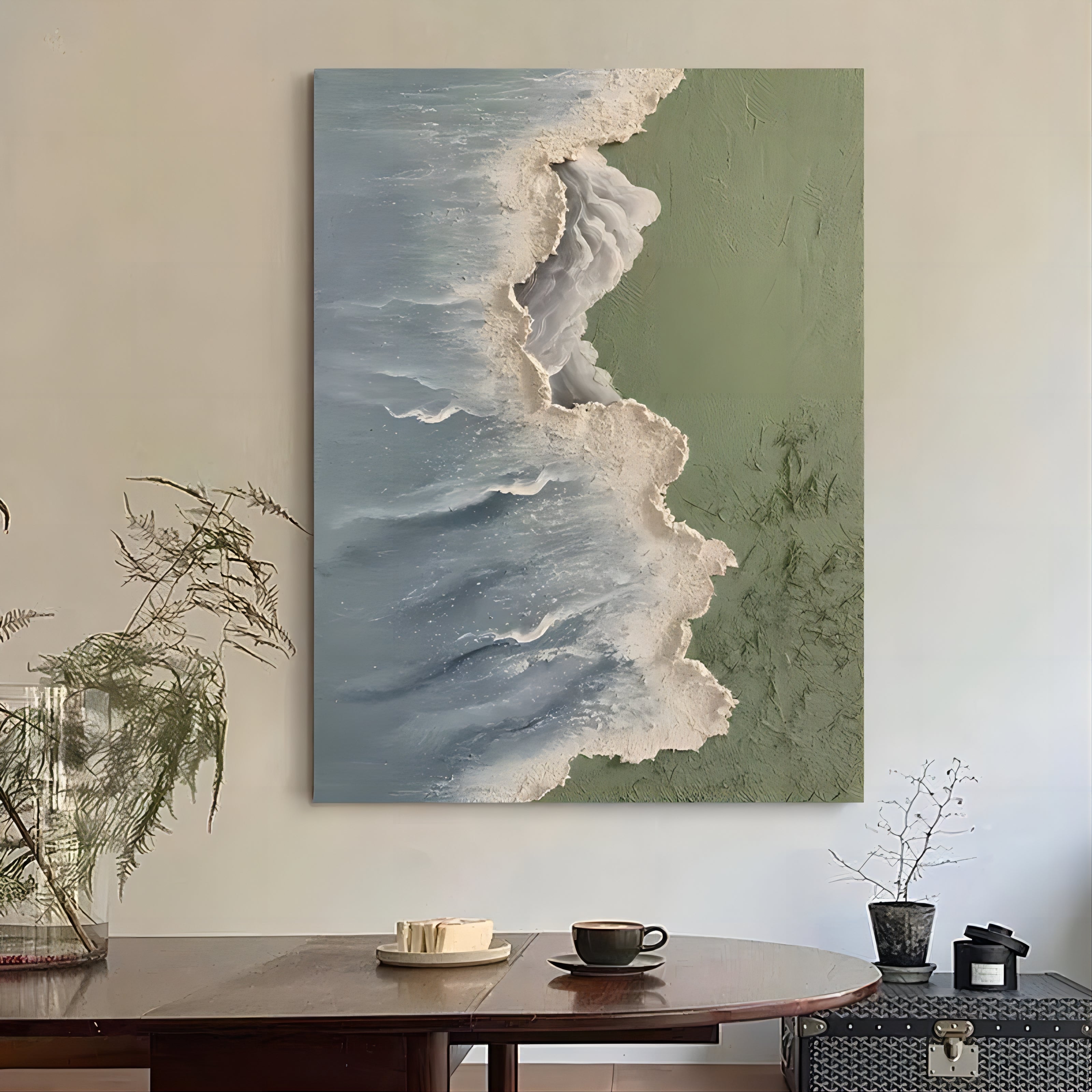 Plaster Art Texture Painting SG011 - Neutralighting