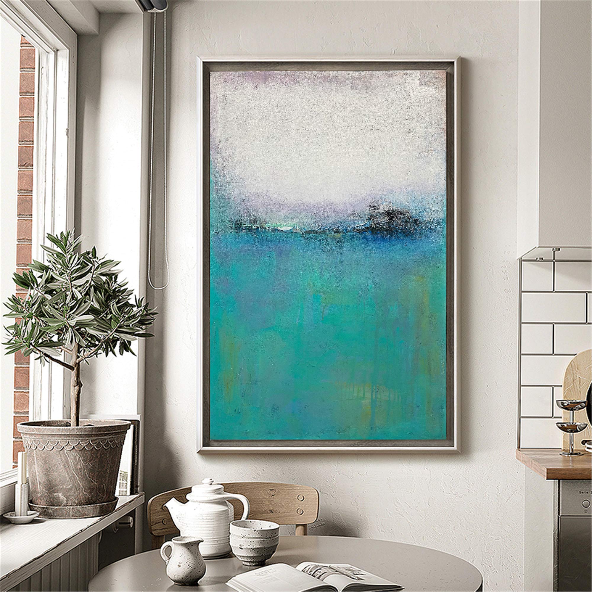 Blue Minimalist Painting ABAV166 - Neutralighting