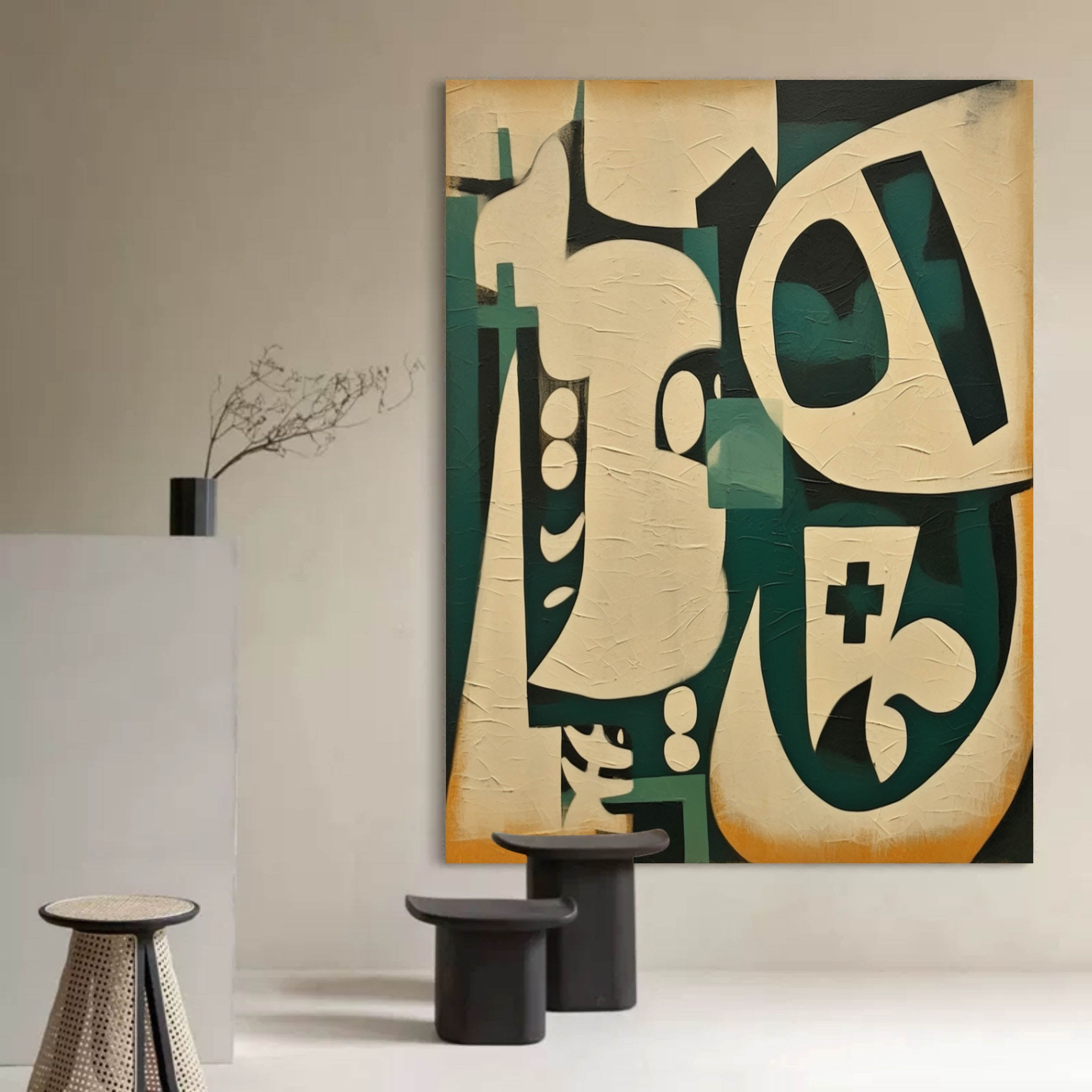 Wall Art Wabi-Sabi Contemporary Geometric