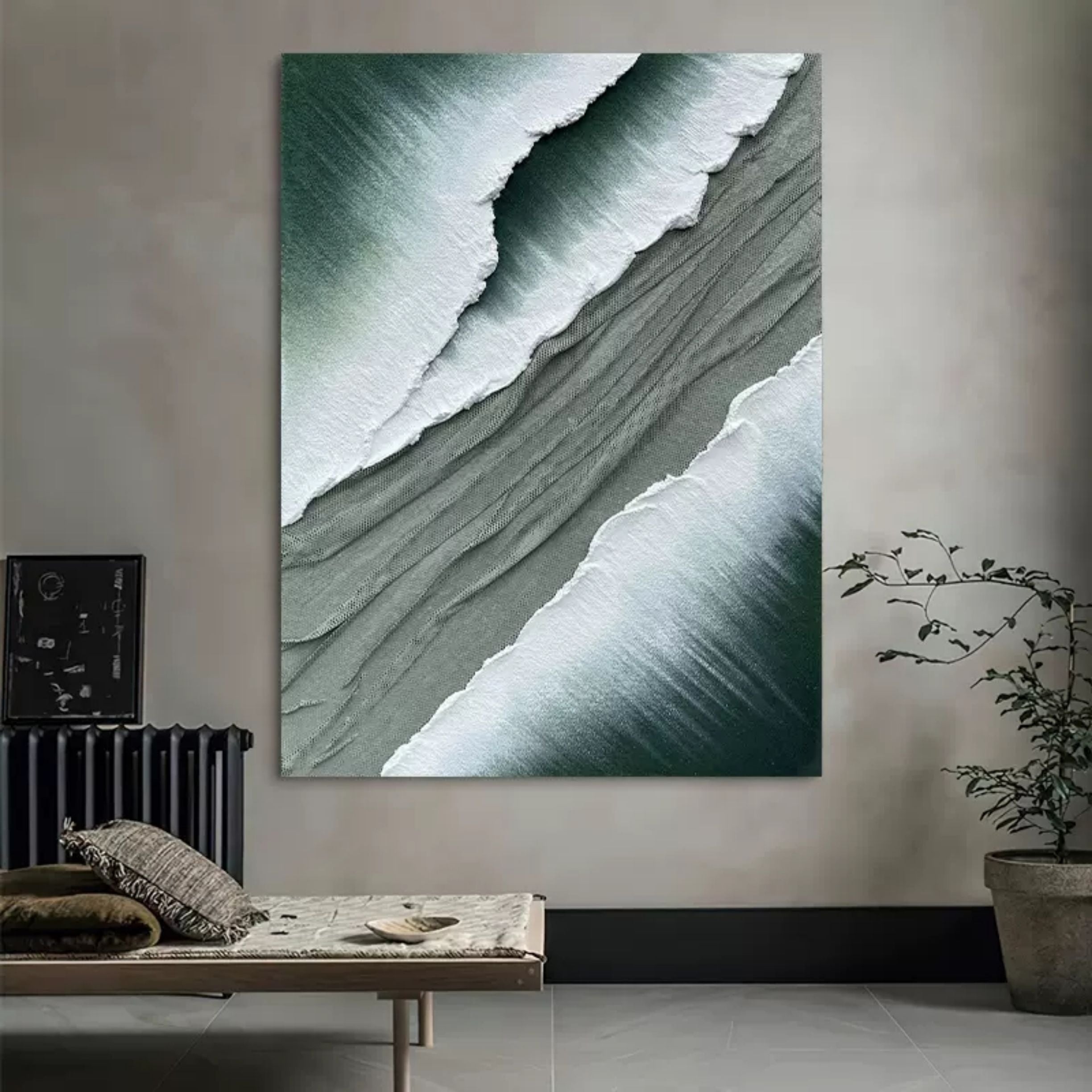 Plaster Art Texture Painting SG085 - Neutralighting