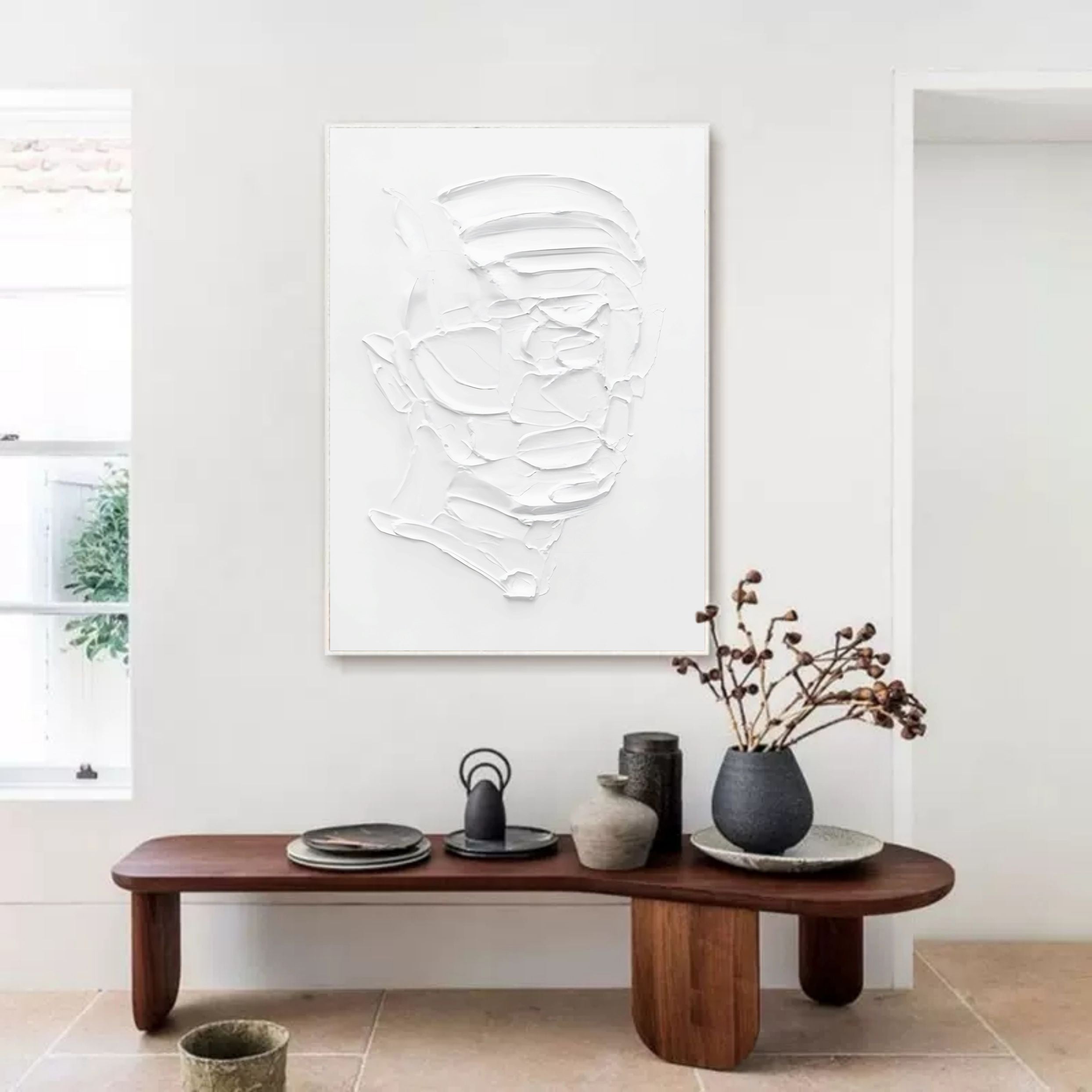 Plaster Art Texture Painting SG173 - Neutralighting