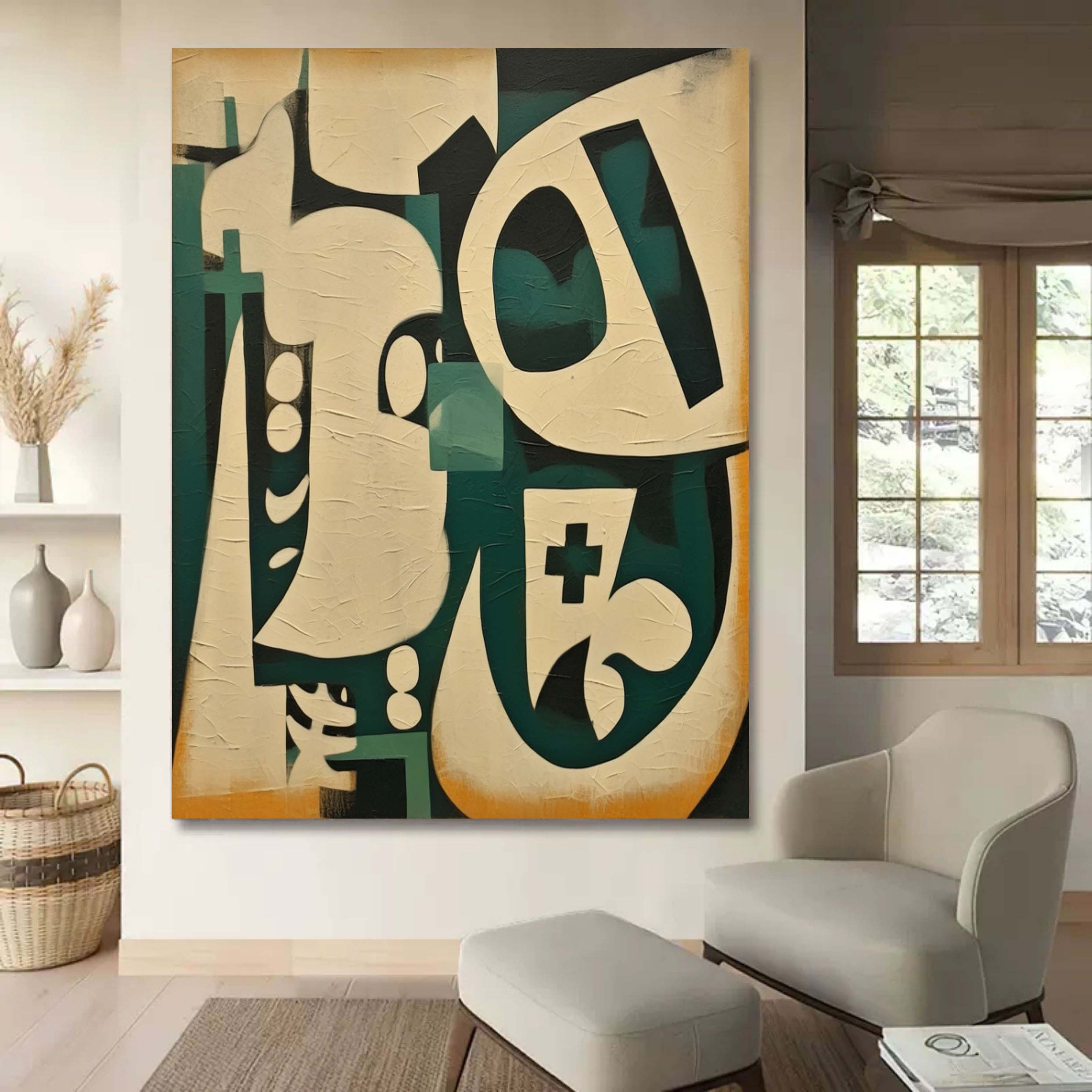 Wall Art Wabi-Sabi Contemporary Geometric