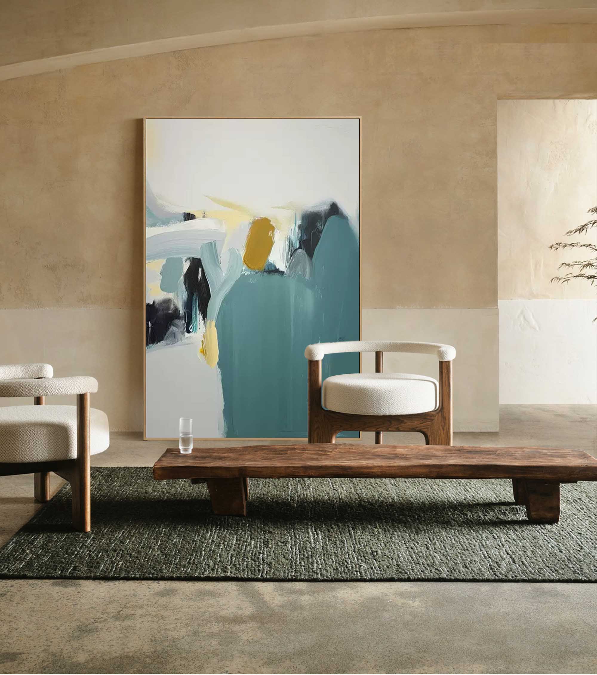 Abstract Canvas Art AB230 - Neutralighting