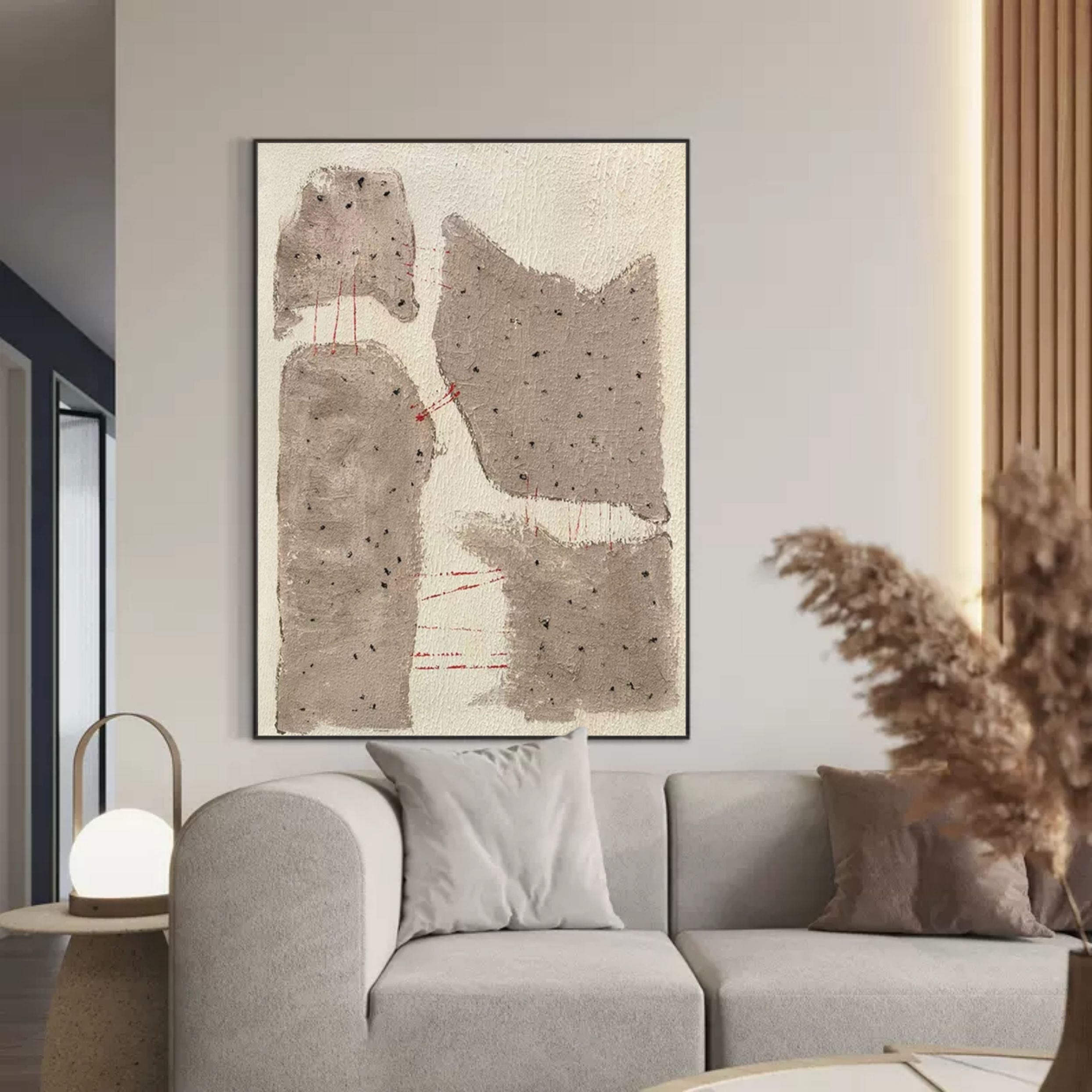 Wall Art Vertical Abstract Geological Layer
