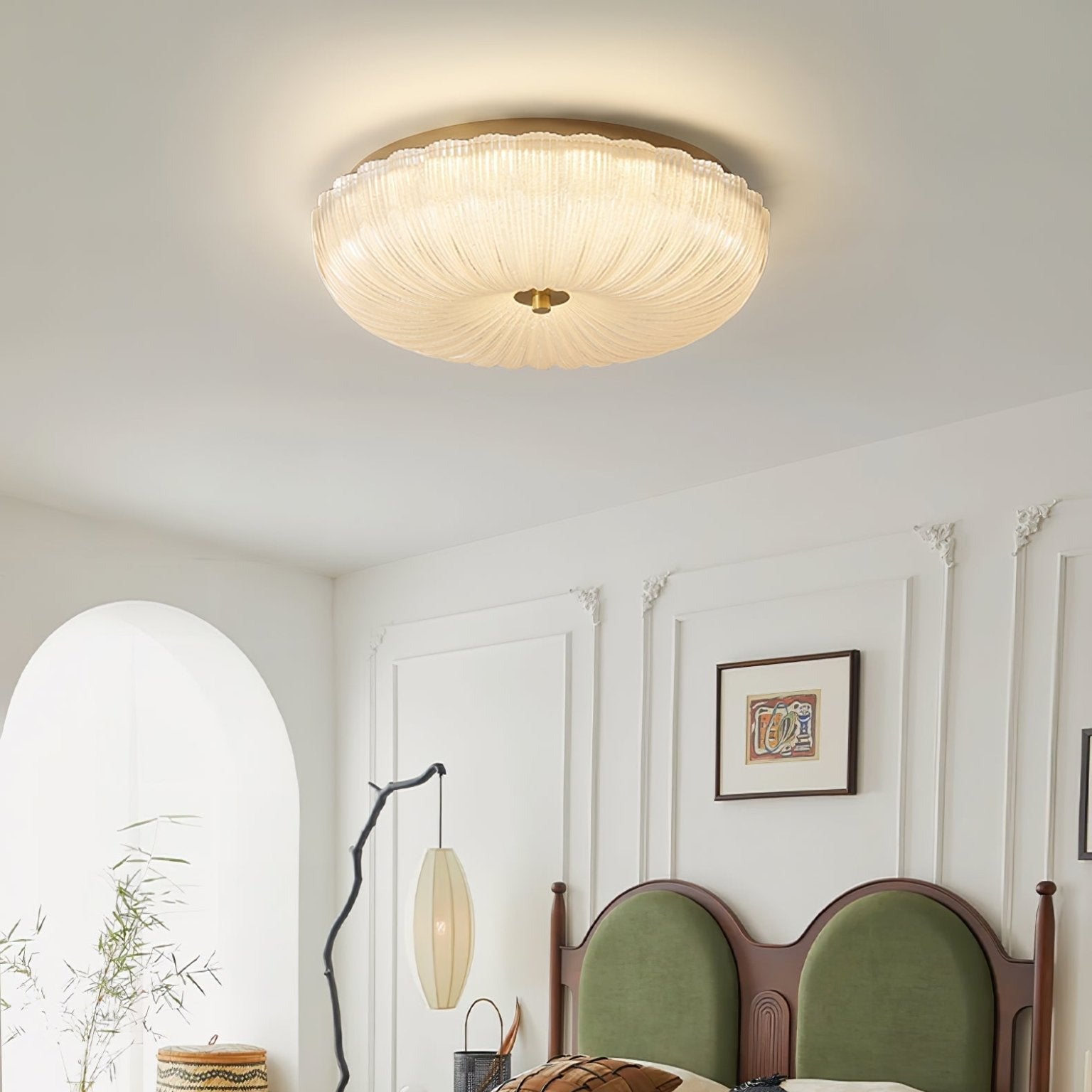 Halo Ceiling Light Ripple Glass - Neutralighting