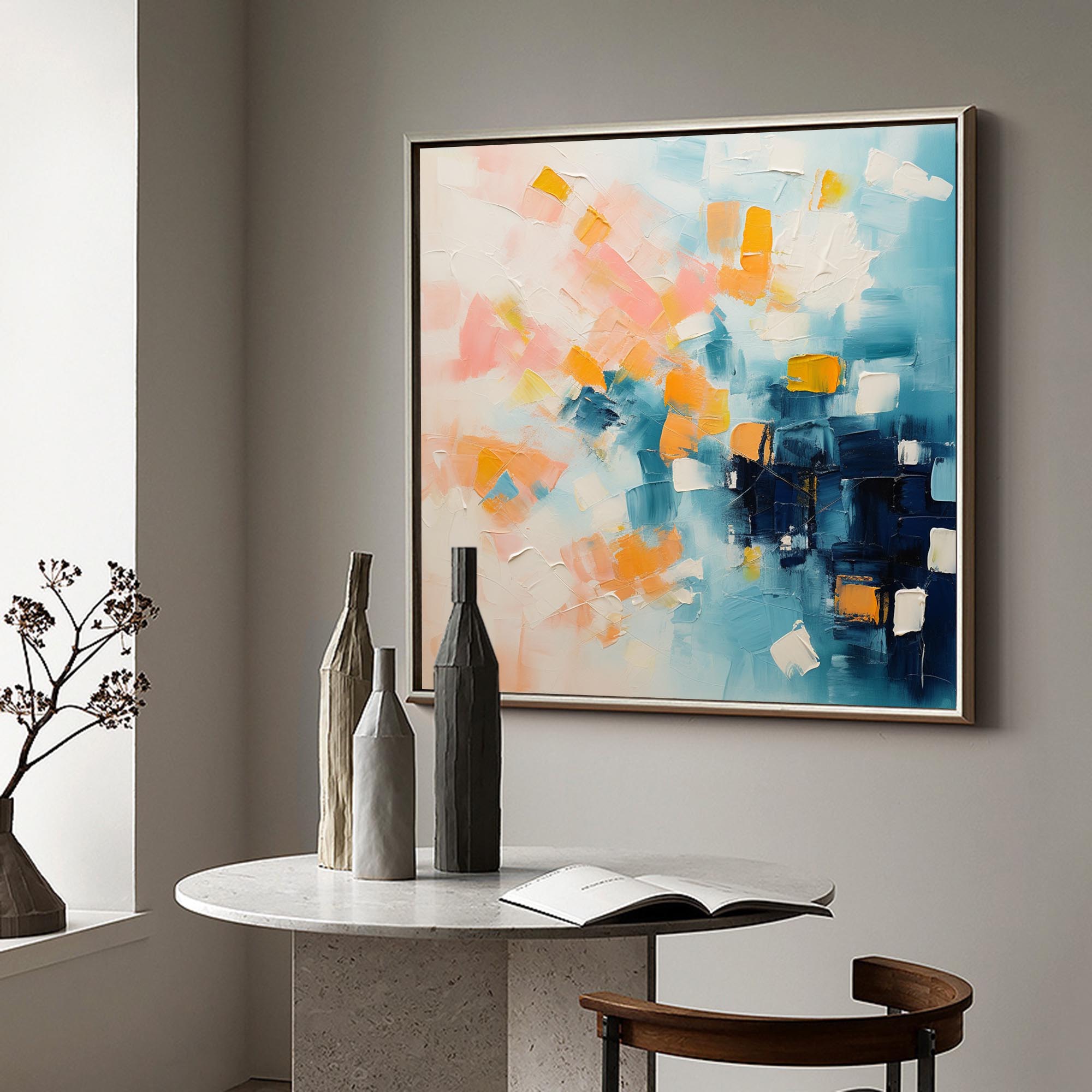 Abstract Canvas Art AB226 - Neutralighting