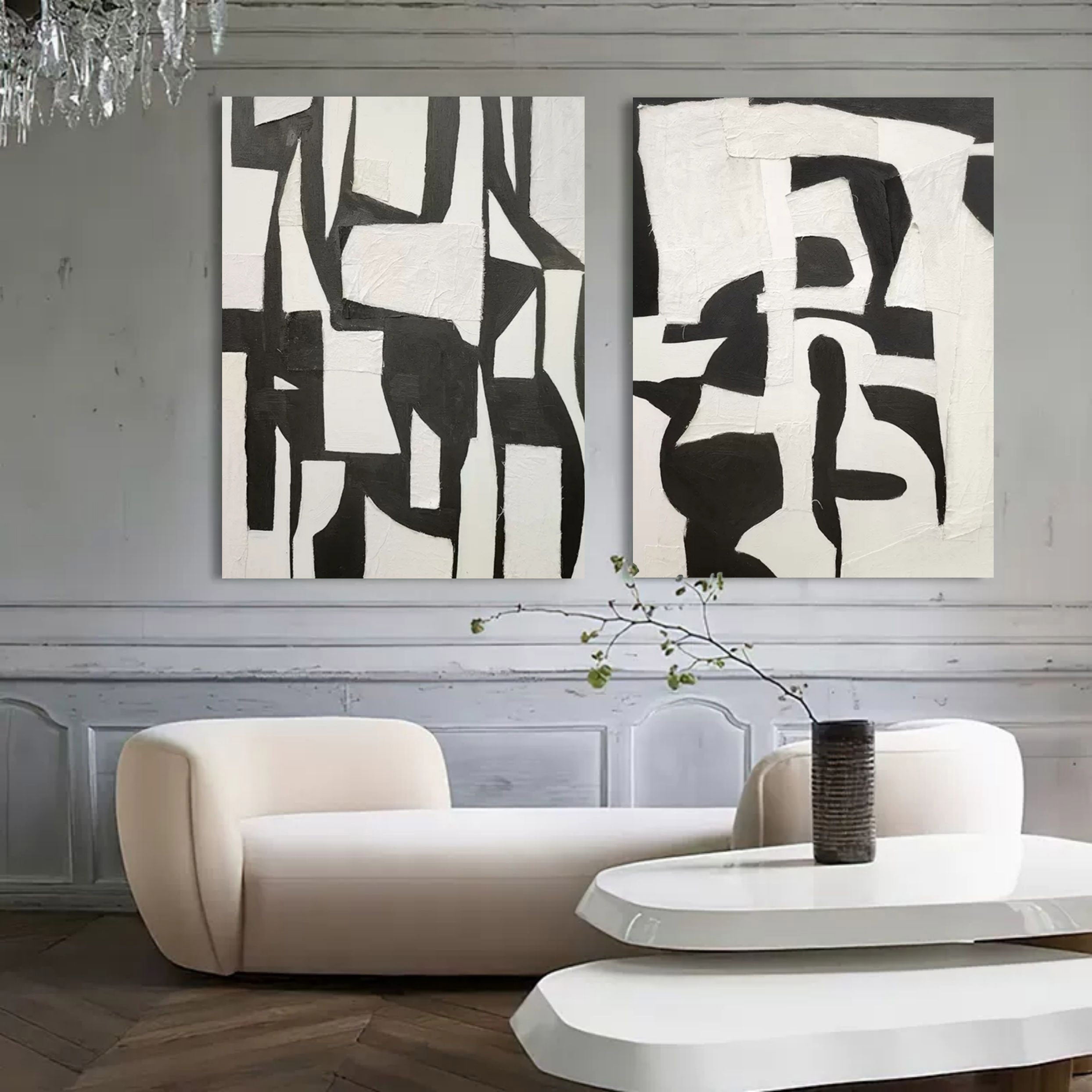 Abstract Painting Set Of 2 SP103 - Neutralighting