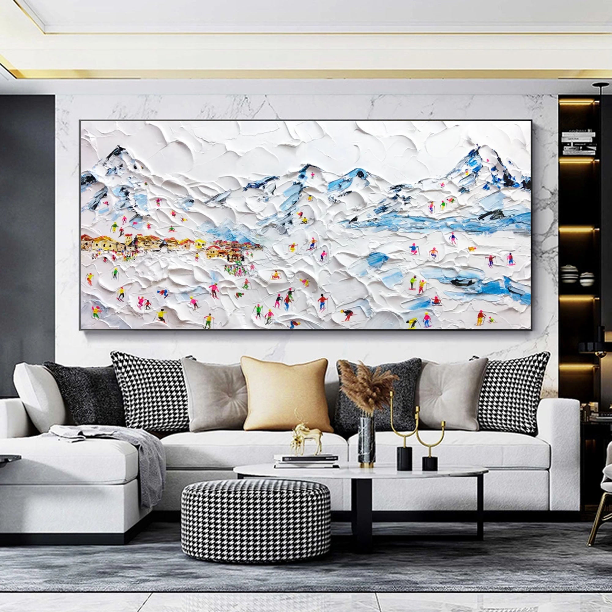 Plaster Art Texture Painting SG191 - Neutralighting