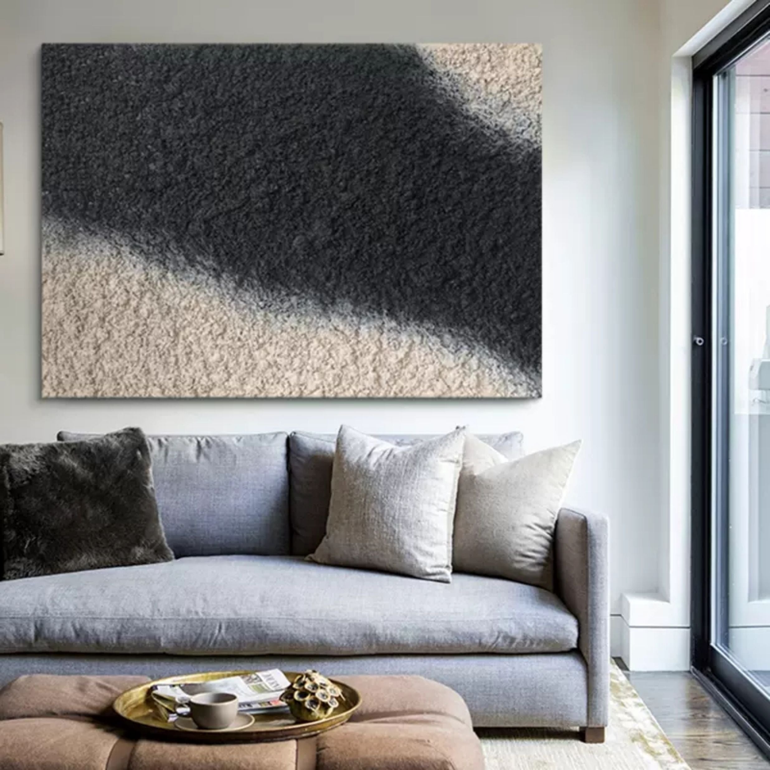 Plaster Art Texture Painting SG075 - Neutralighting