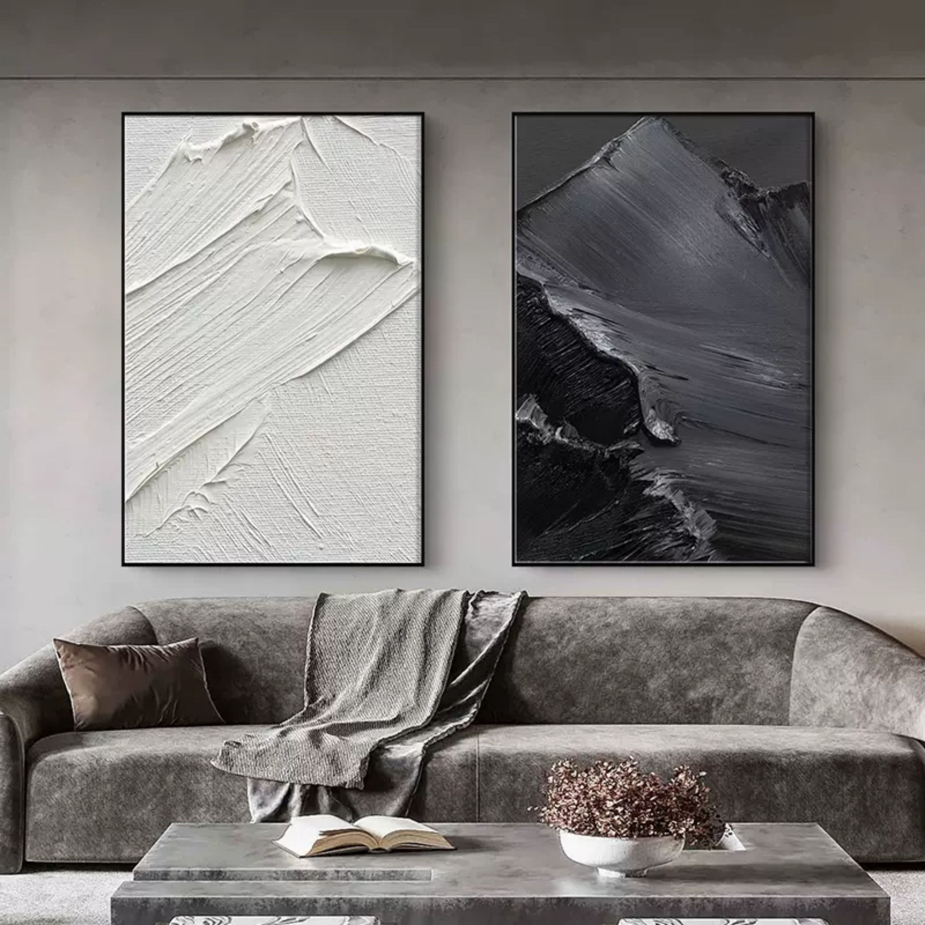 Wall Art Abstract Mountain Minimalist Landscape