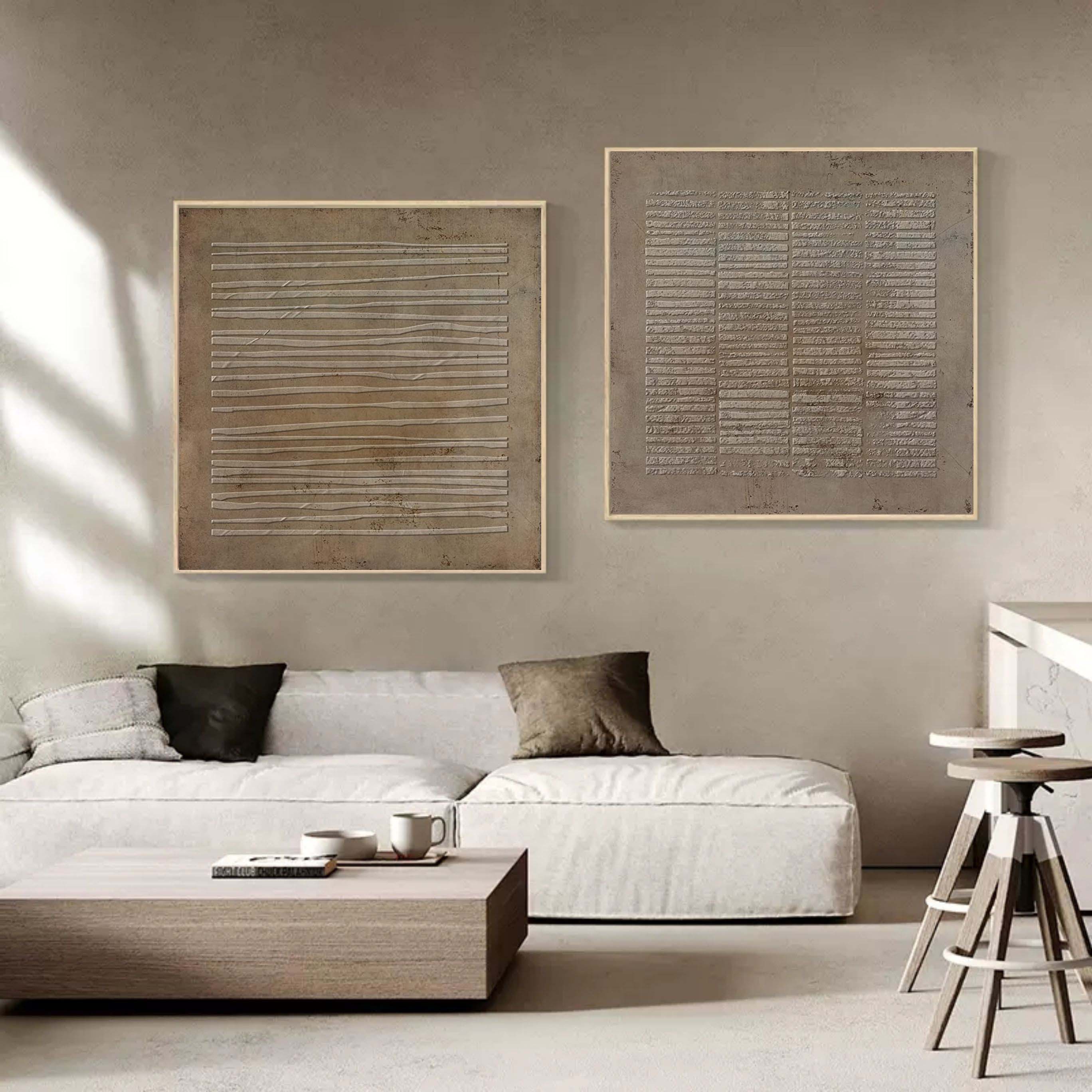 Wall Art Abstract Wabi-Sabi Neutral Modern