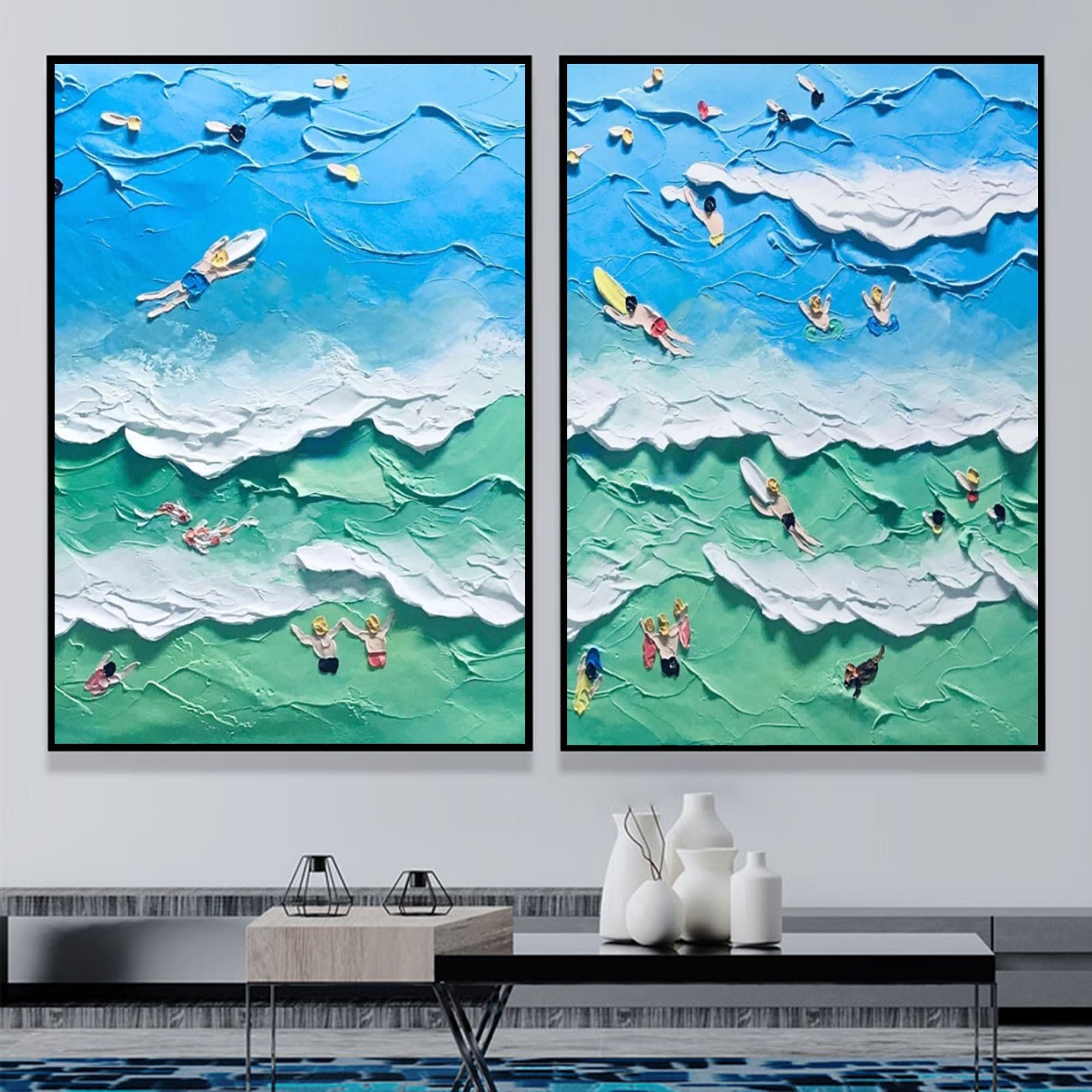 Abstract Painting Set Of 2 SP093 - Neutralighting