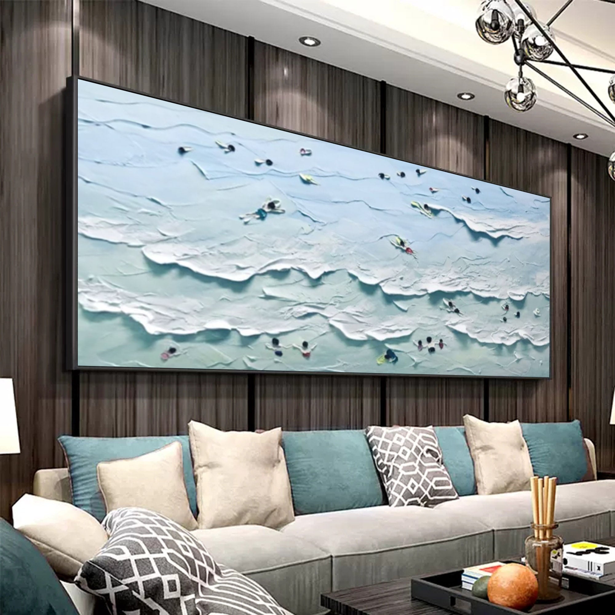 Plaster Art Texture Painting SG187 - Neutralighting