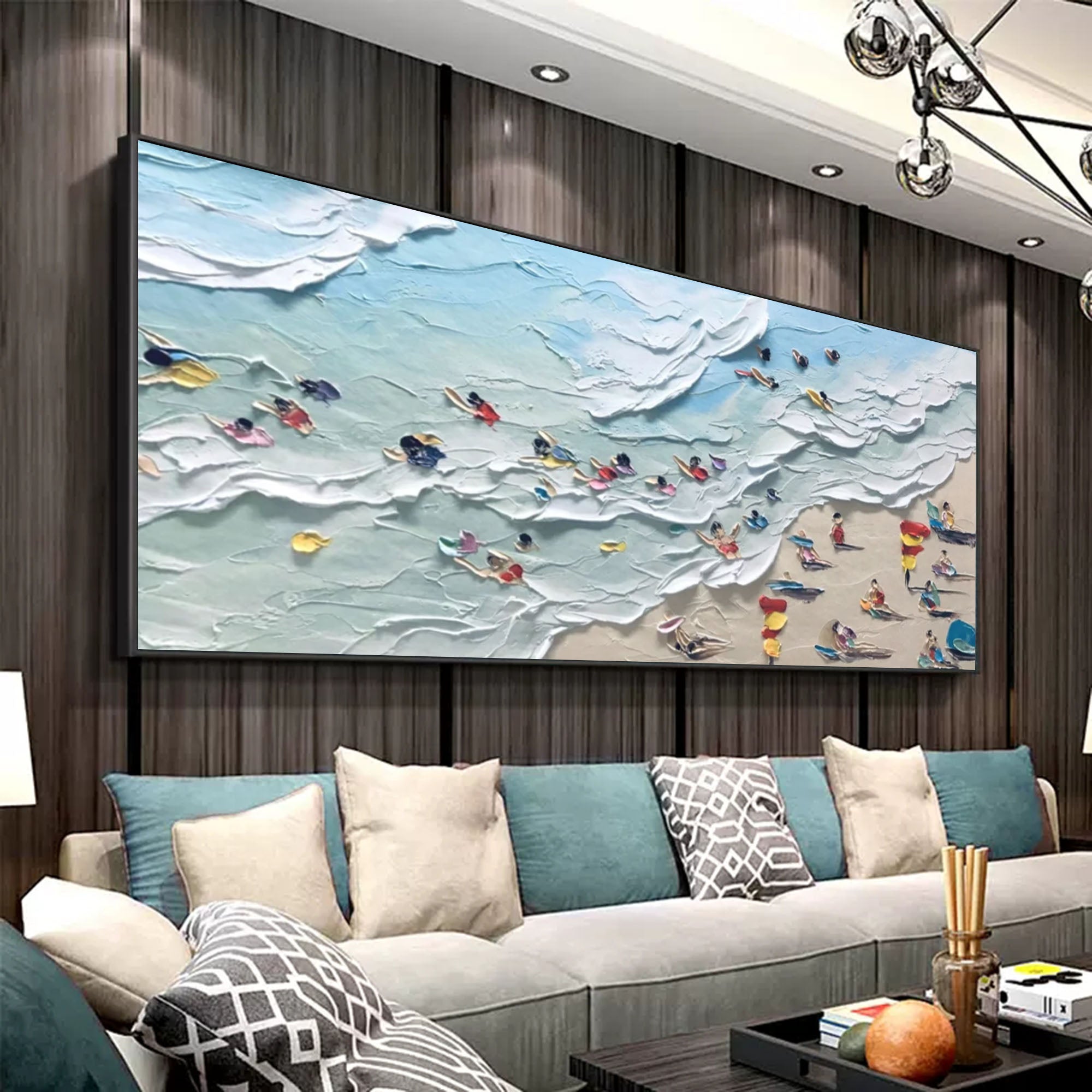 Plaster Art Texture Painting SG189 - Neutralighting