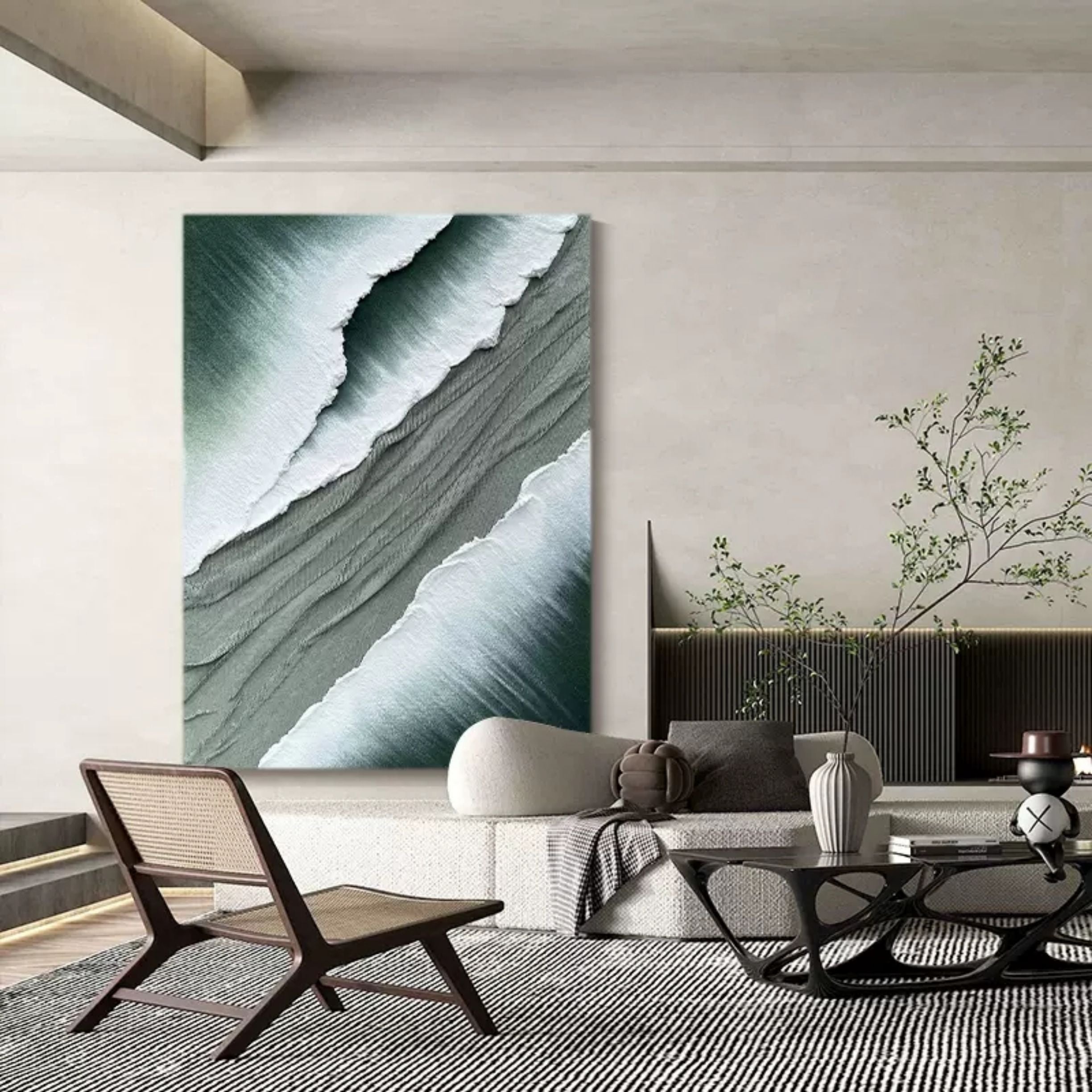Plaster Art Texture Painting SG085 - Neutralighting