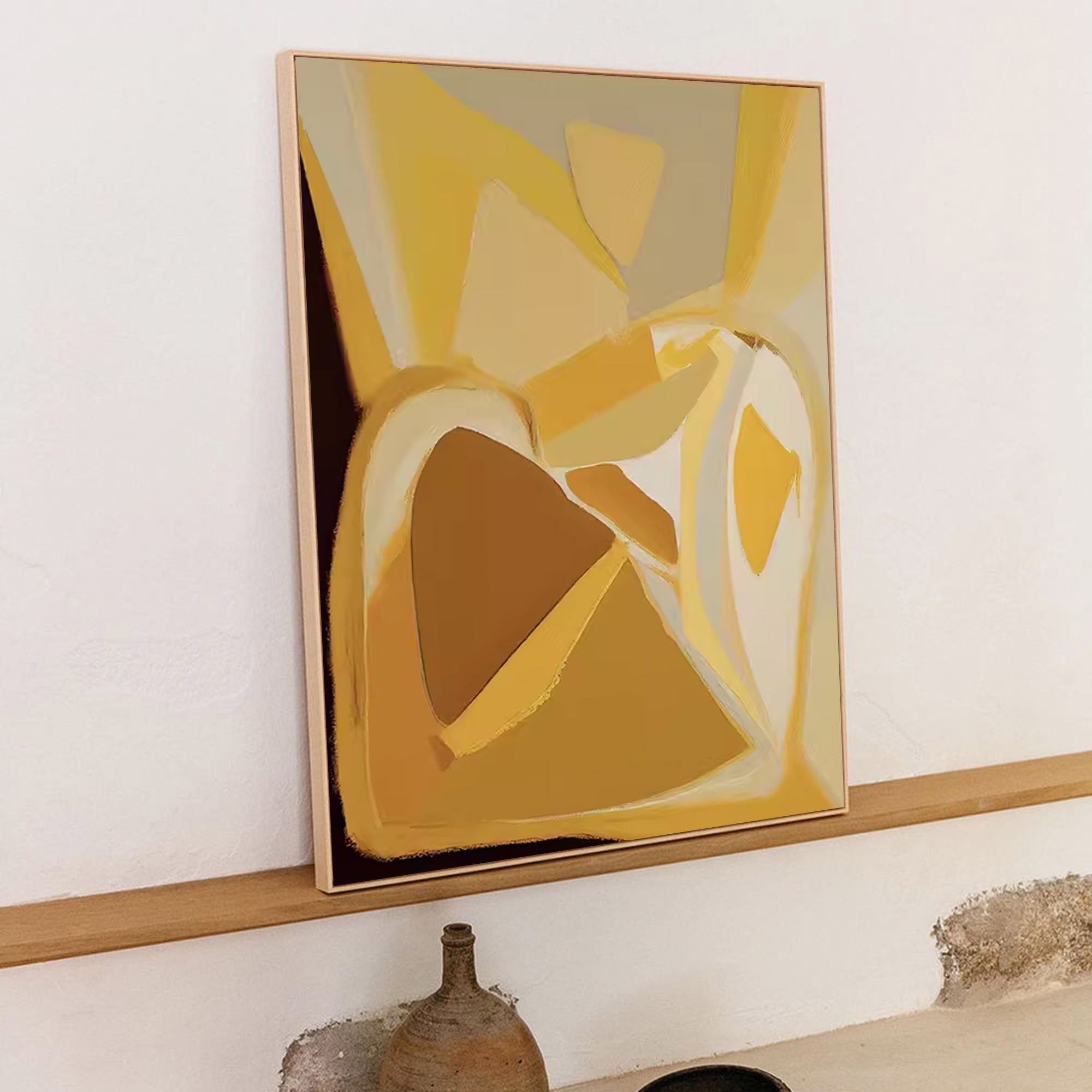 Abstract Canvas Art AB071 - Neutralighting