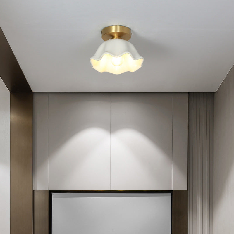 Arisha Retro Metal Flush Mount Ceiling Light Brass - Neutralighting