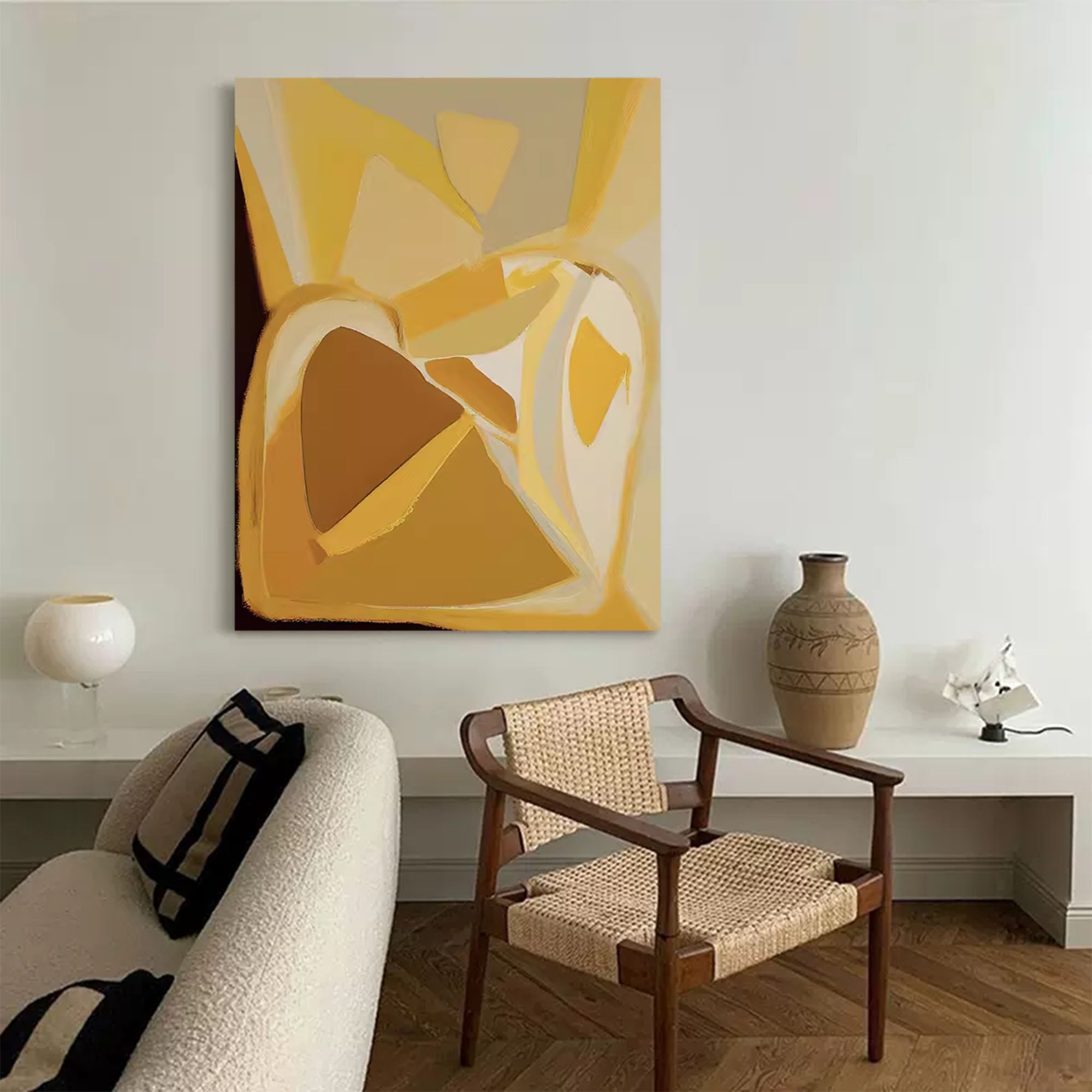Abstract Canvas Art AB071 - Neutralighting