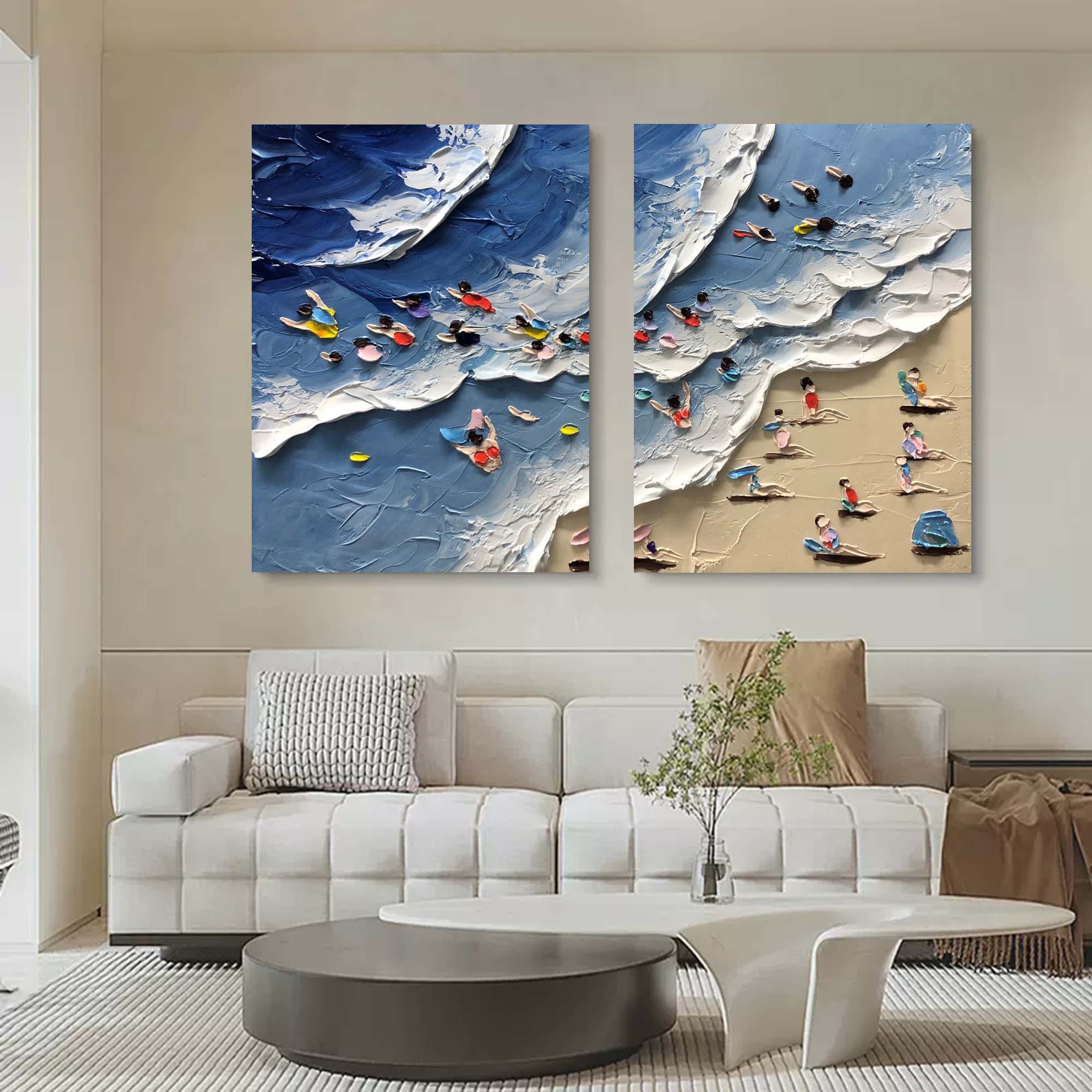 Abstract Painting Set Of 2 SP126 - Neutralighting
