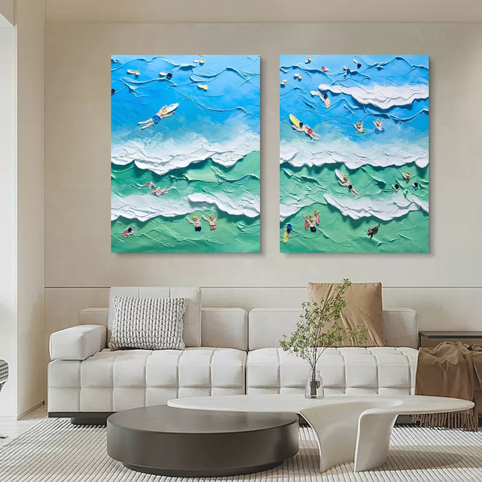 Abstract Painting Set Of 2 SP093 - Neutralighting