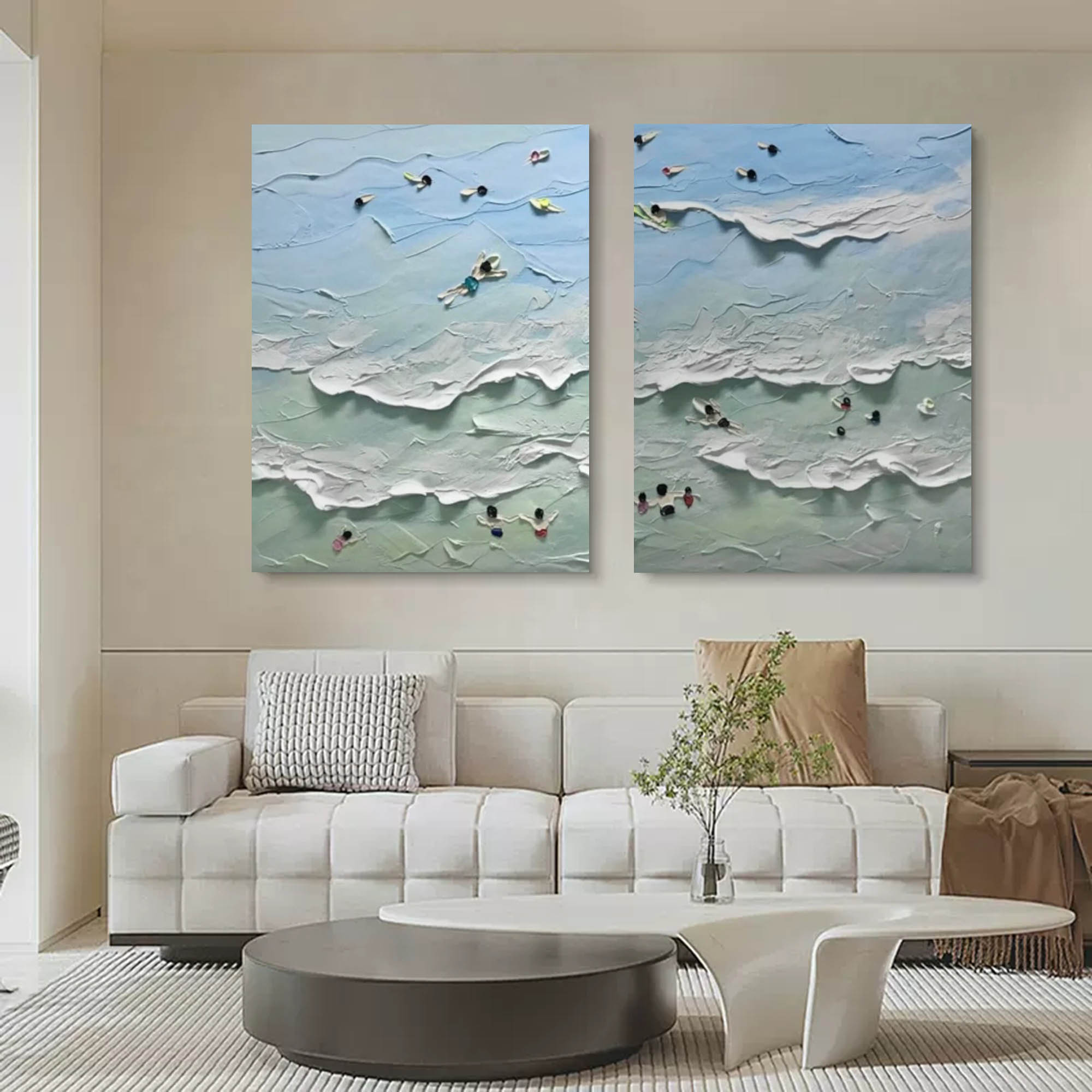 Abstract Painting Set Of 2 SP127 - Neutralighting