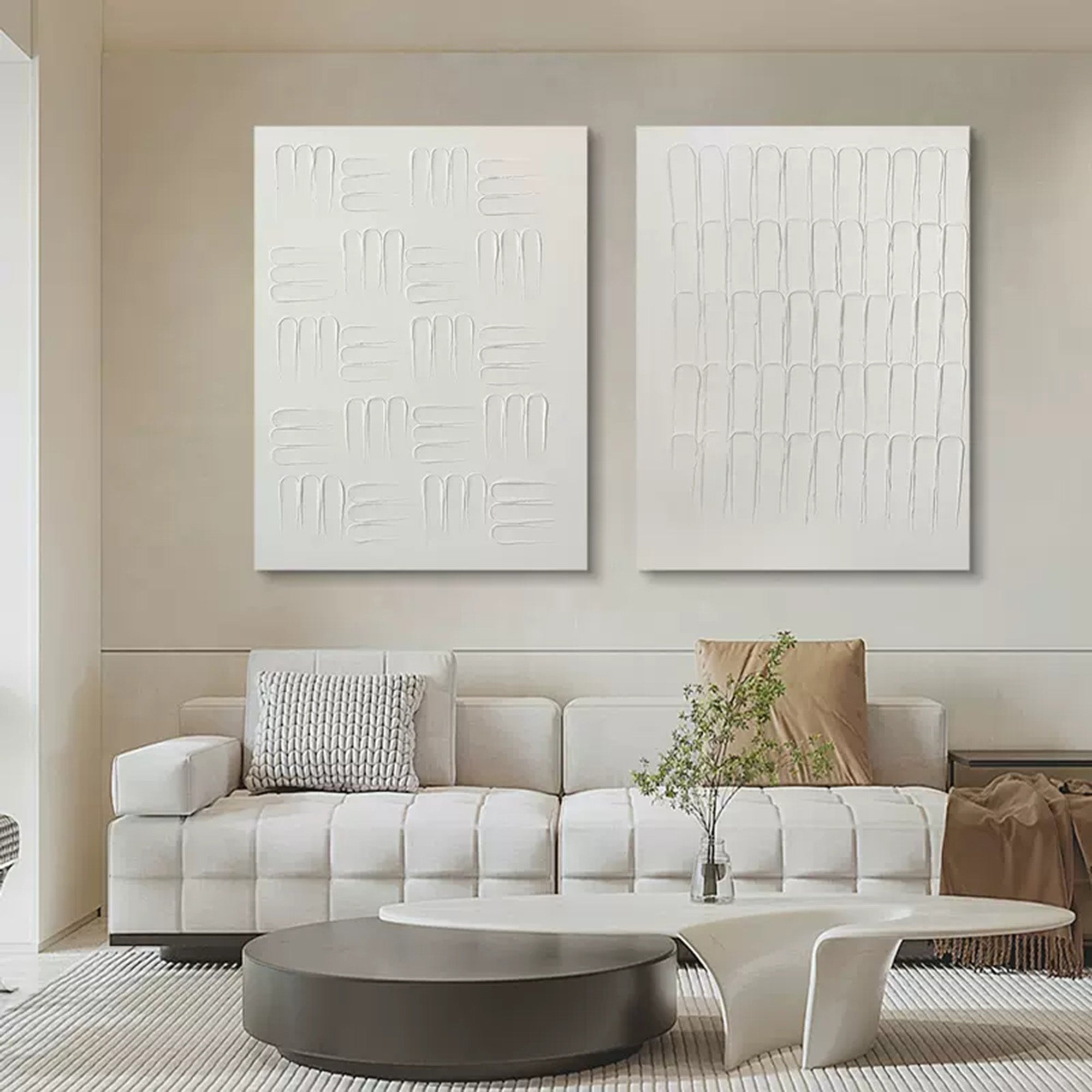 Abstract Painting Set Of 2 SP086 - Neutralighting