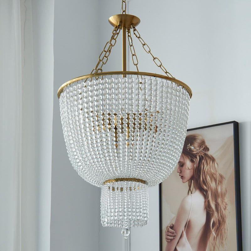 Silva Modern LED Chandelier Gold Crystal Living Room/Bedroom - Neutralighting