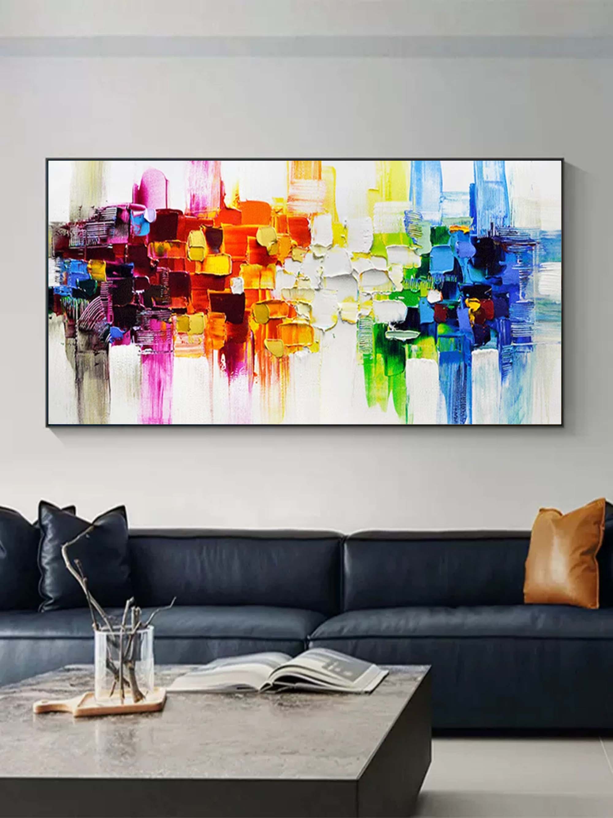 Wall Art Colorful Dynamic Abstract Chaotic