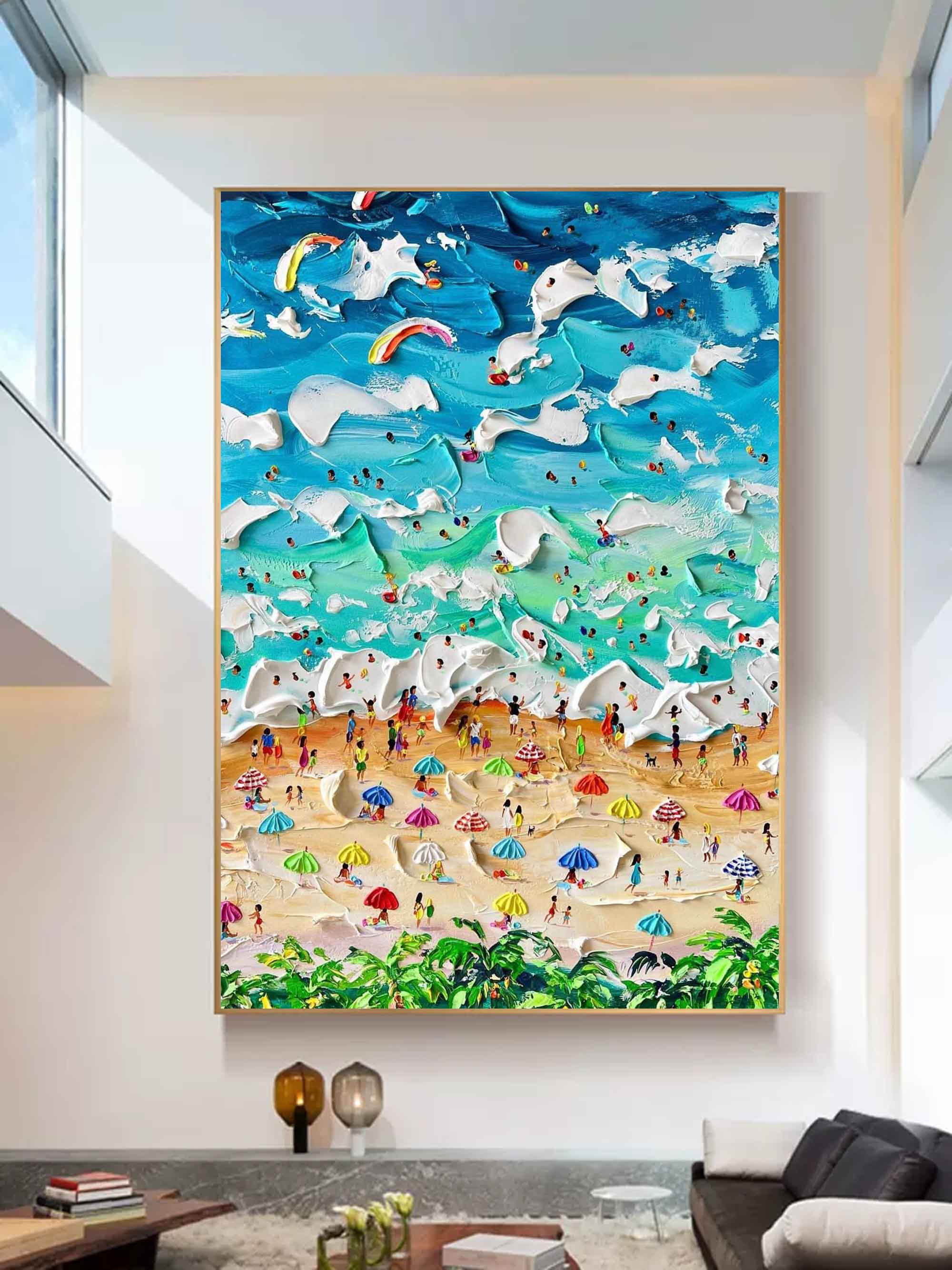 Plaster Art Texture Painting SG205 - Neutralighting
