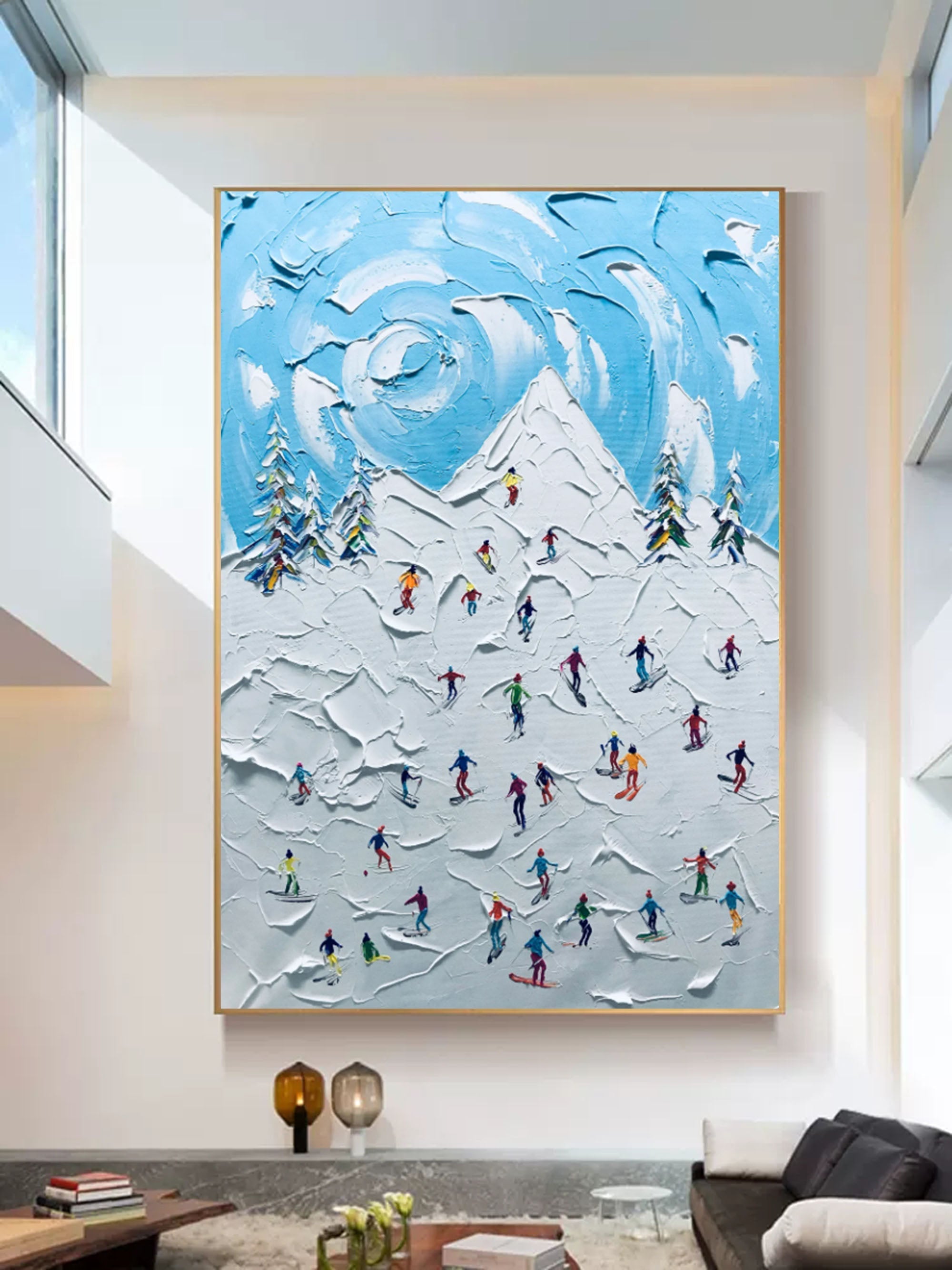 Plaster Art Texture Painting SG181 - Neutralighting