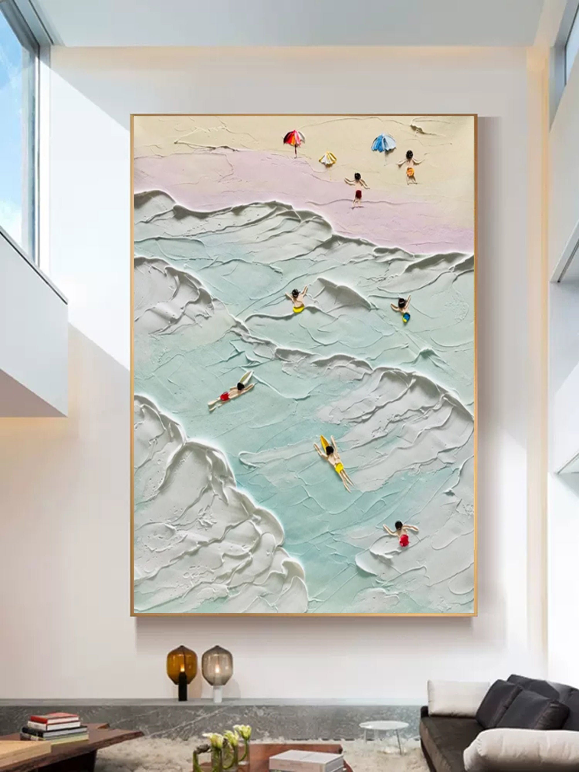 Plaster Art Texture Painting SG178 - Neutralighting