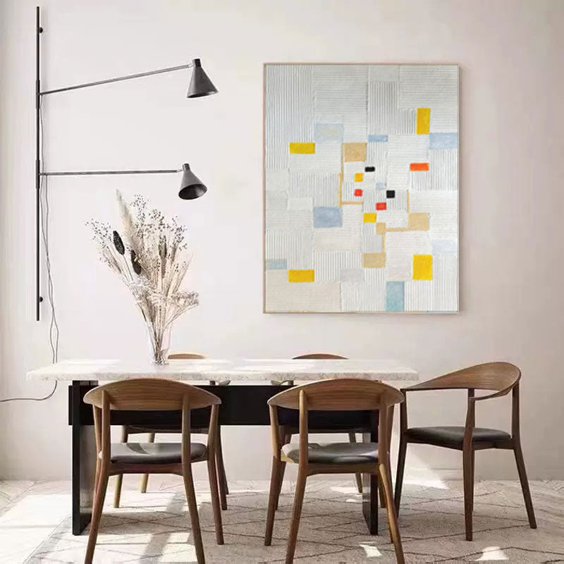 Modern Geometric Line Abstract Canvas Wall Art